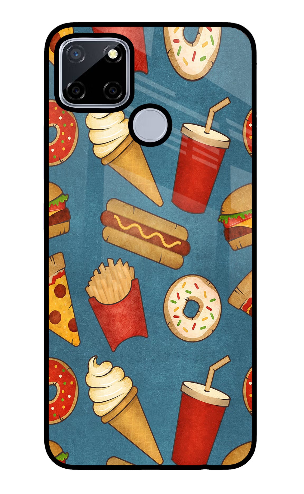 Foodie Realme C12/Narzo 20 Glass Case - Foodie Realme C12/Narzo 20 Glass Case Foodie Realme C12/Narzo 20 Glass Case