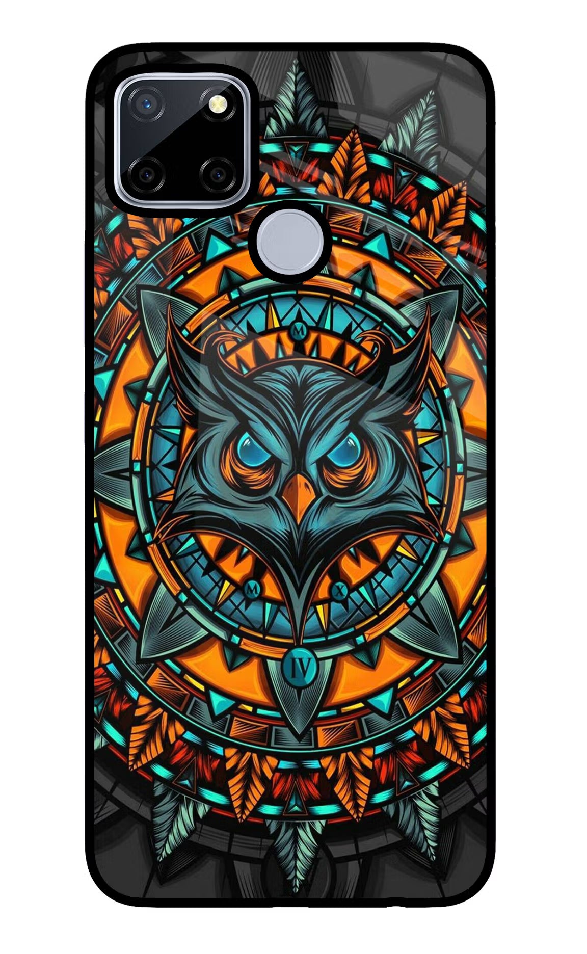 Angry Owl Art Realme C12/Narzo 20 Glass Case - Angry Owl Art Realme C12/Narzo 20 Glass Case Angry Owl Art Realme C12/Narzo 20 Glass Case