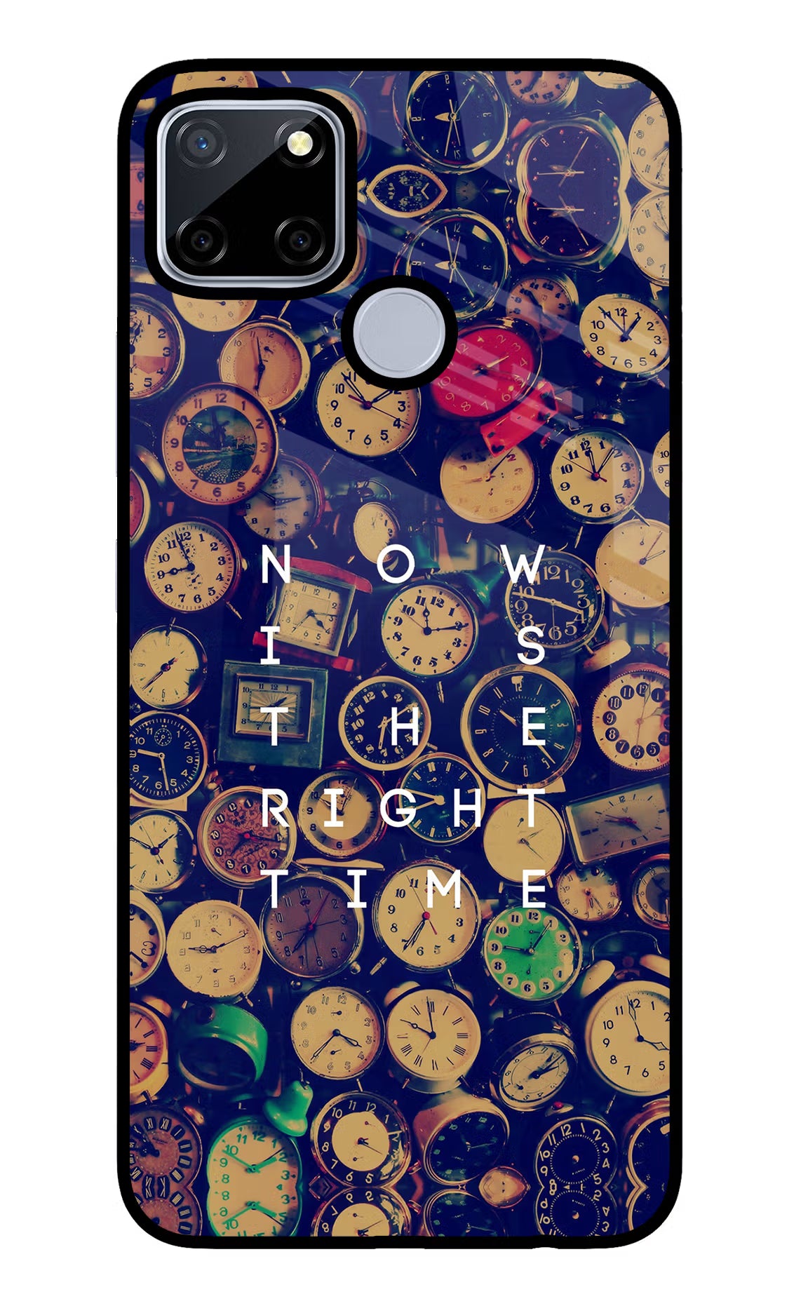 Now is the Right Time Quote Realme C12/Narzo 20 Glass Case - Now is the Right Time Quote Realme C12/Narzo 20 Glass Case Now is the Right Time Quote Realme C12/Narzo 20 Glass Case
