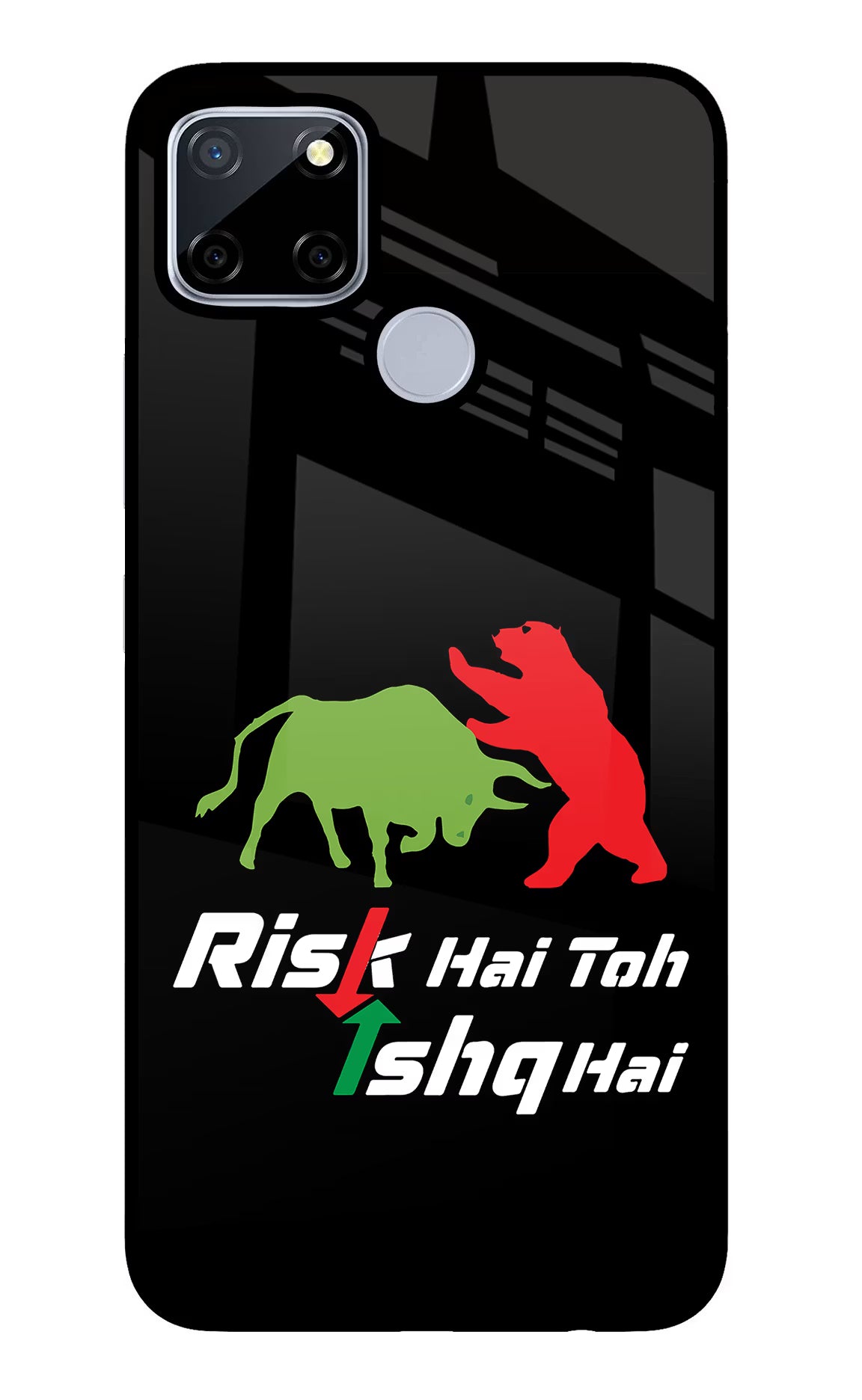 Risk Hai Toh Ishq Hai Realme C12/Narzo 20 Glass Case - Risk Hai Toh Ishq Hai Realme C12/Narzo 20 Glass Case Risk Hai Toh Ishq Hai Realme C12/Narzo 20 Glass Case