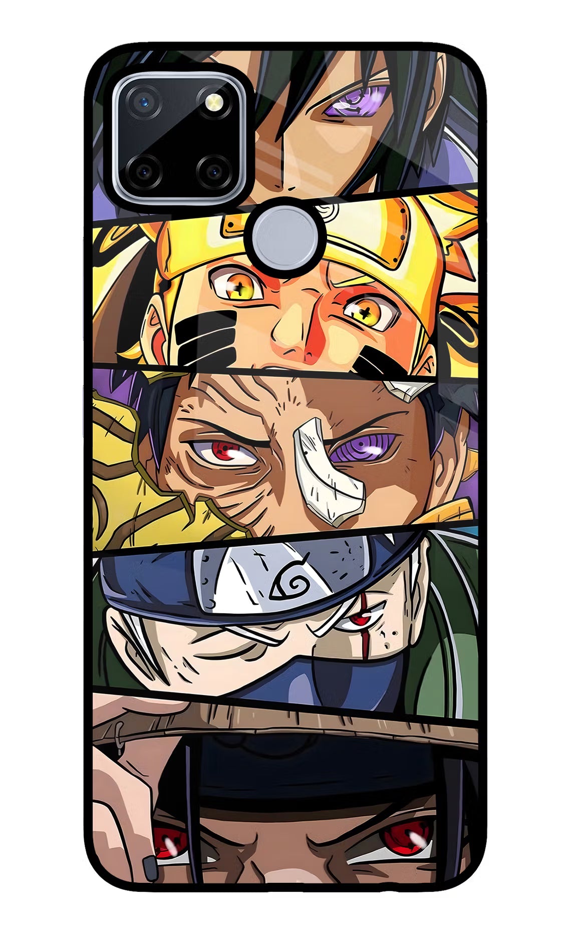 Naruto Character Realme C12/Narzo 20 Glass Case - Naruto Character Realme C12/Narzo 20 Glass Case Naruto Character Realme C12/Narzo 20 Glass Case