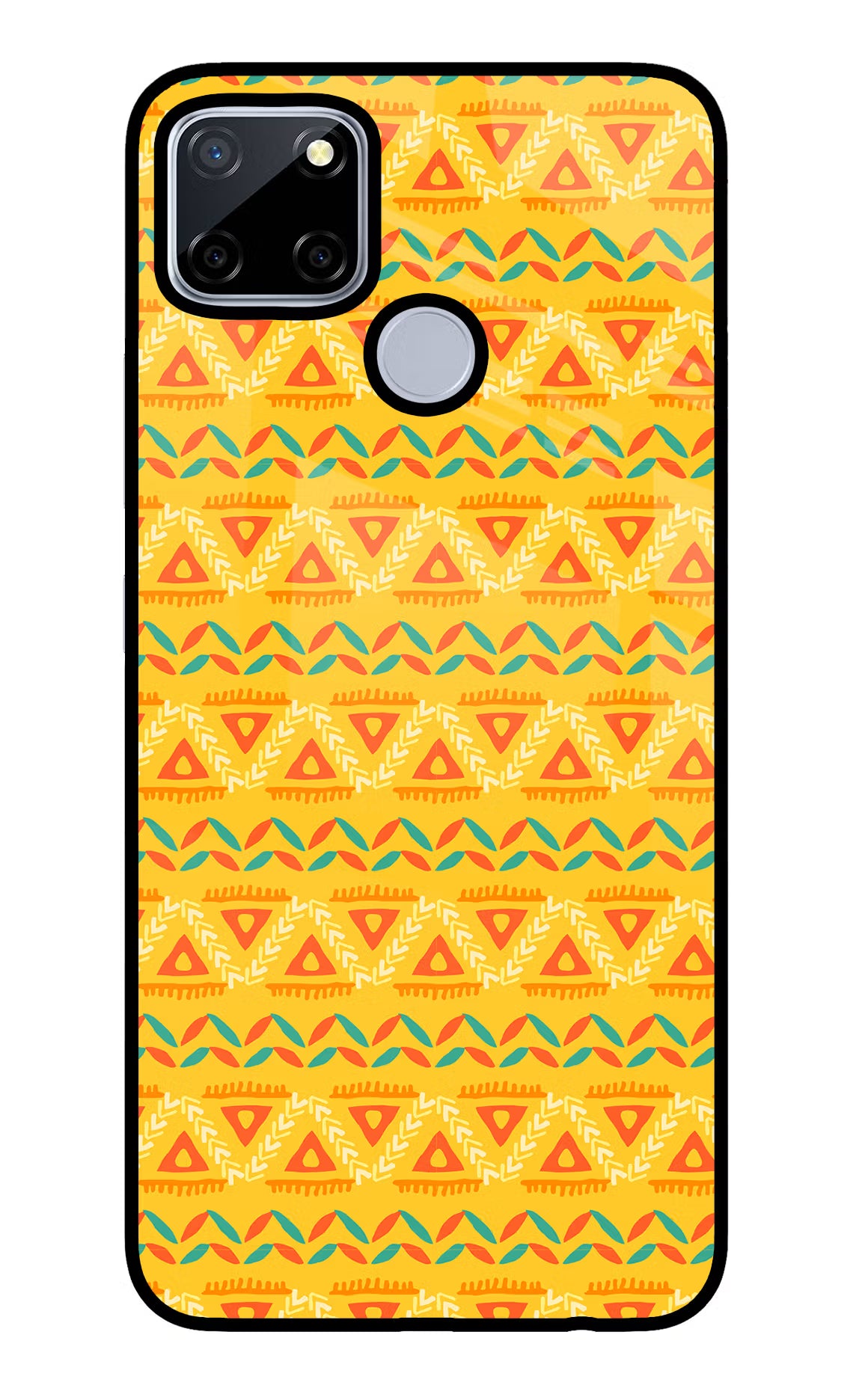 Tribal Pattern Realme C12/Narzo 20 Glass Case - Tribal Pattern Realme C12/Narzo 20 Glass Case Tribal Pattern Realme C12/Narzo 20 Glass Case