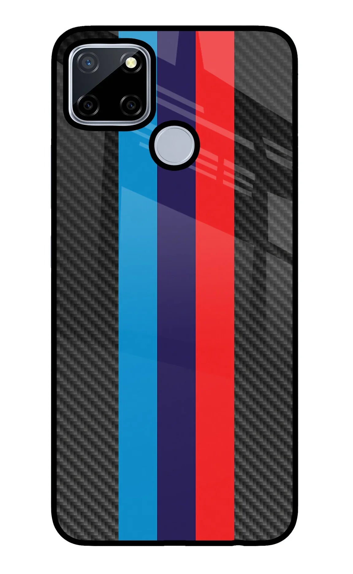 BMW Stripes Pattern Realme C12/Narzo 20 Glass Case - BMW Stripes Pattern Realme C12/Narzo 20 Glass Case BMW Stripes Pattern Realme C12/Narzo 20 Glass Case