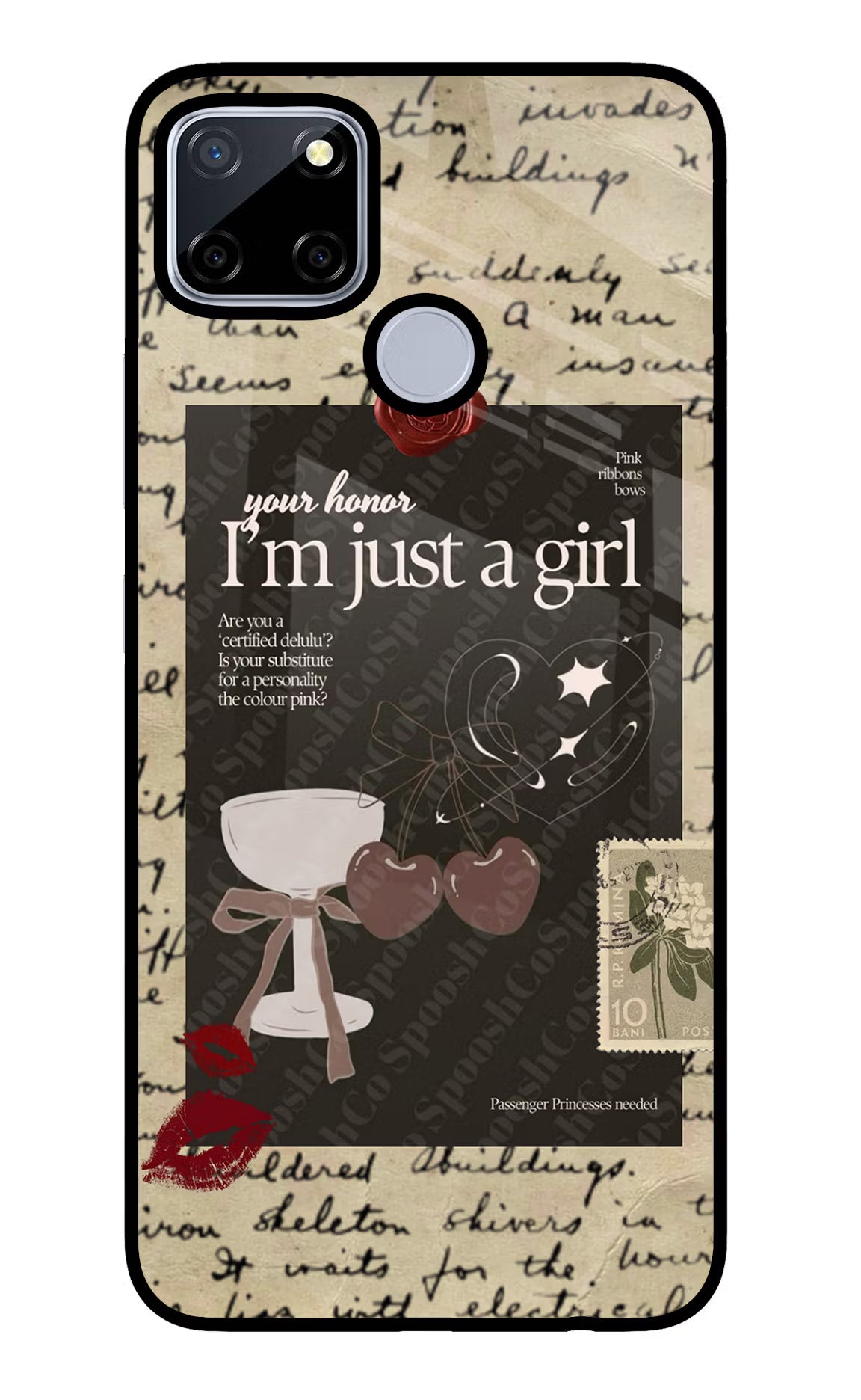 I am just a girl Realme C12/Narzo 20 Glass Case - I am just a girl Realme C12/Narzo 20 Glass Case I am just a girl Realme C12/Narzo 20 Glass Case