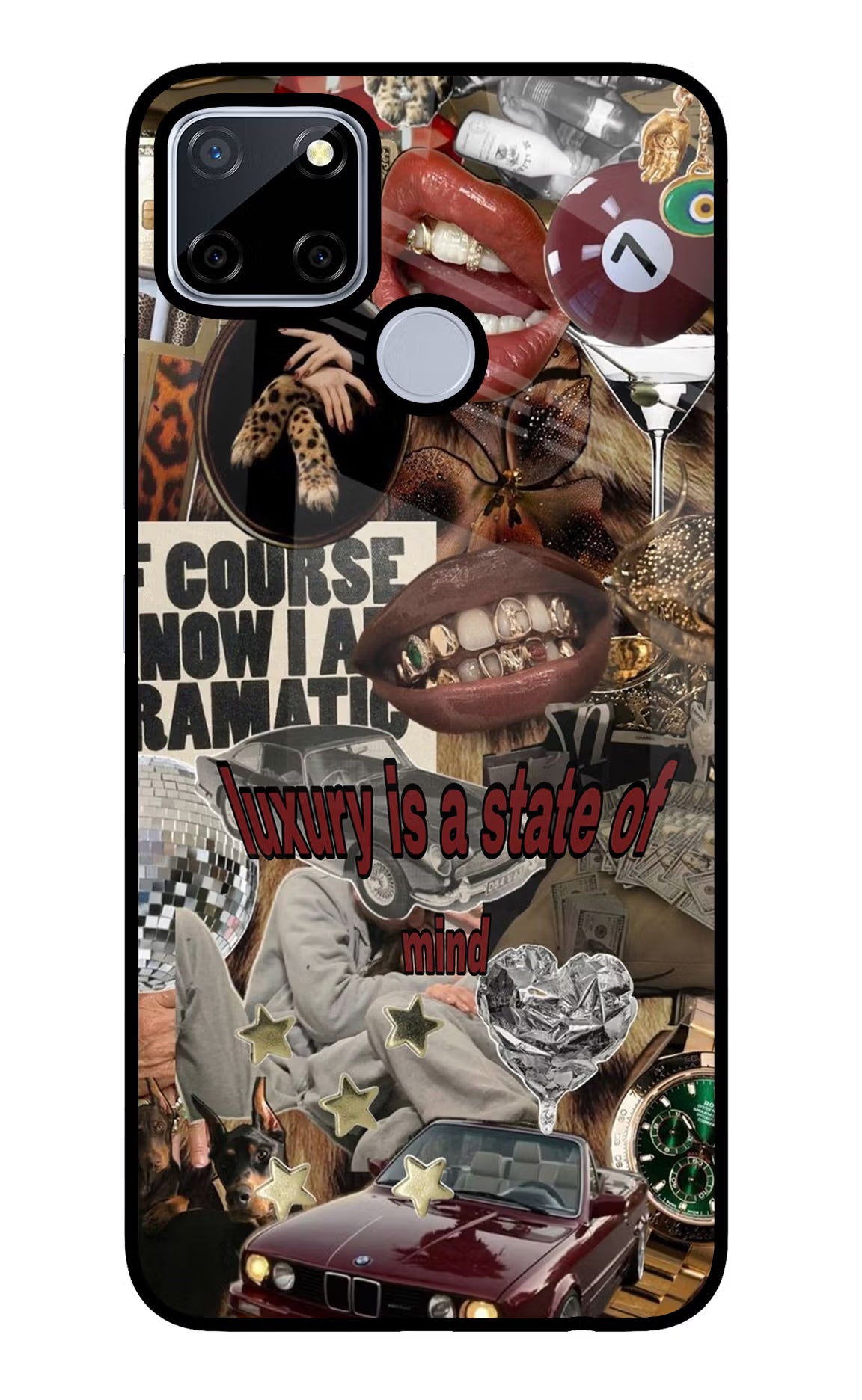 Luxury Realme C12/Narzo 20 Glass Case - Luxury Realme C12/Narzo 20 Glass Case Luxury Realme C12/Narzo 20 Glass Case