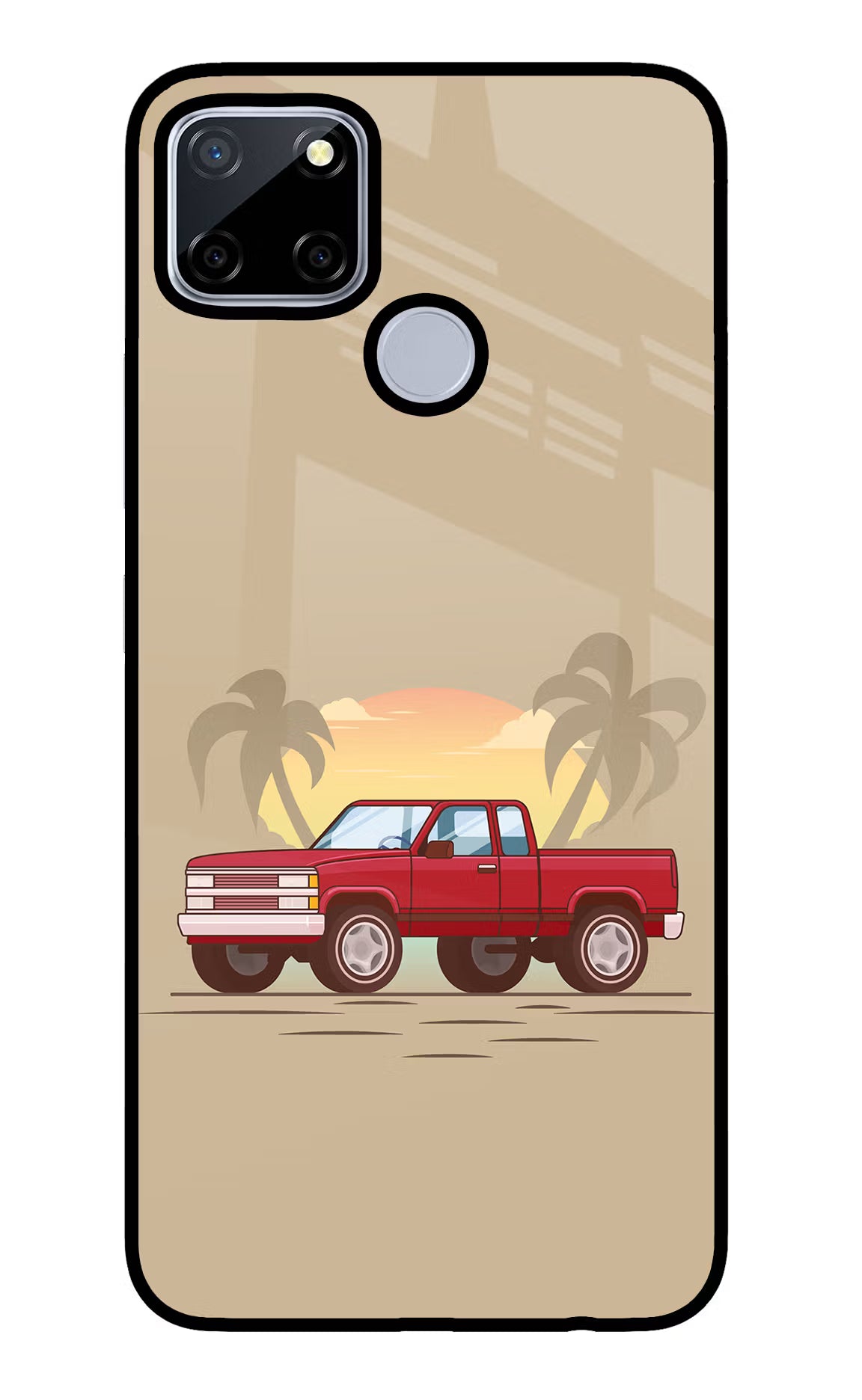 Desert Classic Drive Realme C12/Narzo 20 Glass Case - Desert Classic Drive Realme C12/Narzo 20 Glass Case Desert Classic Drive Realme C12/Narzo 20 Glass Case