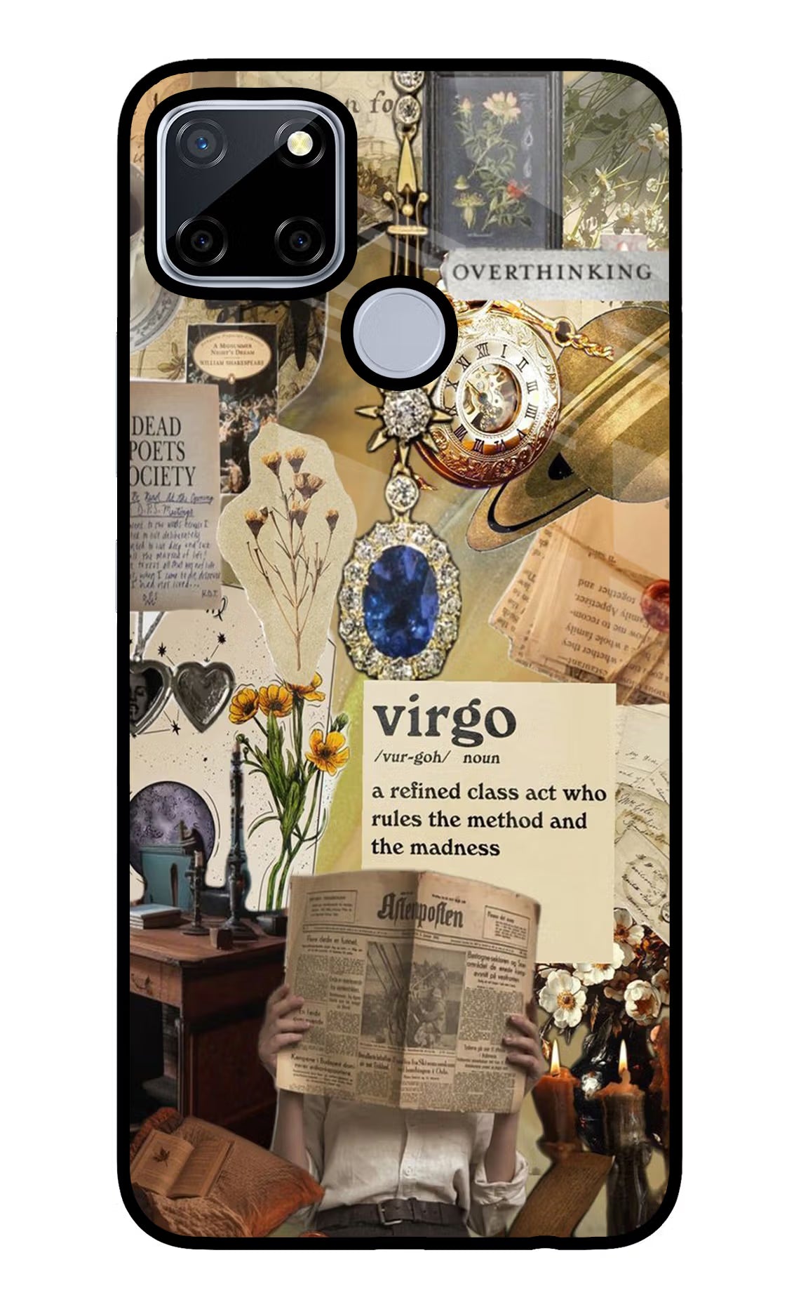 Virgo Zodiac Realme C12/Narzo 20 Glass Case - Virgo Zodiac Realme C12/Narzo 20 Glass Case Virgo Zodiac Realme C12/Narzo 20 Glass Case