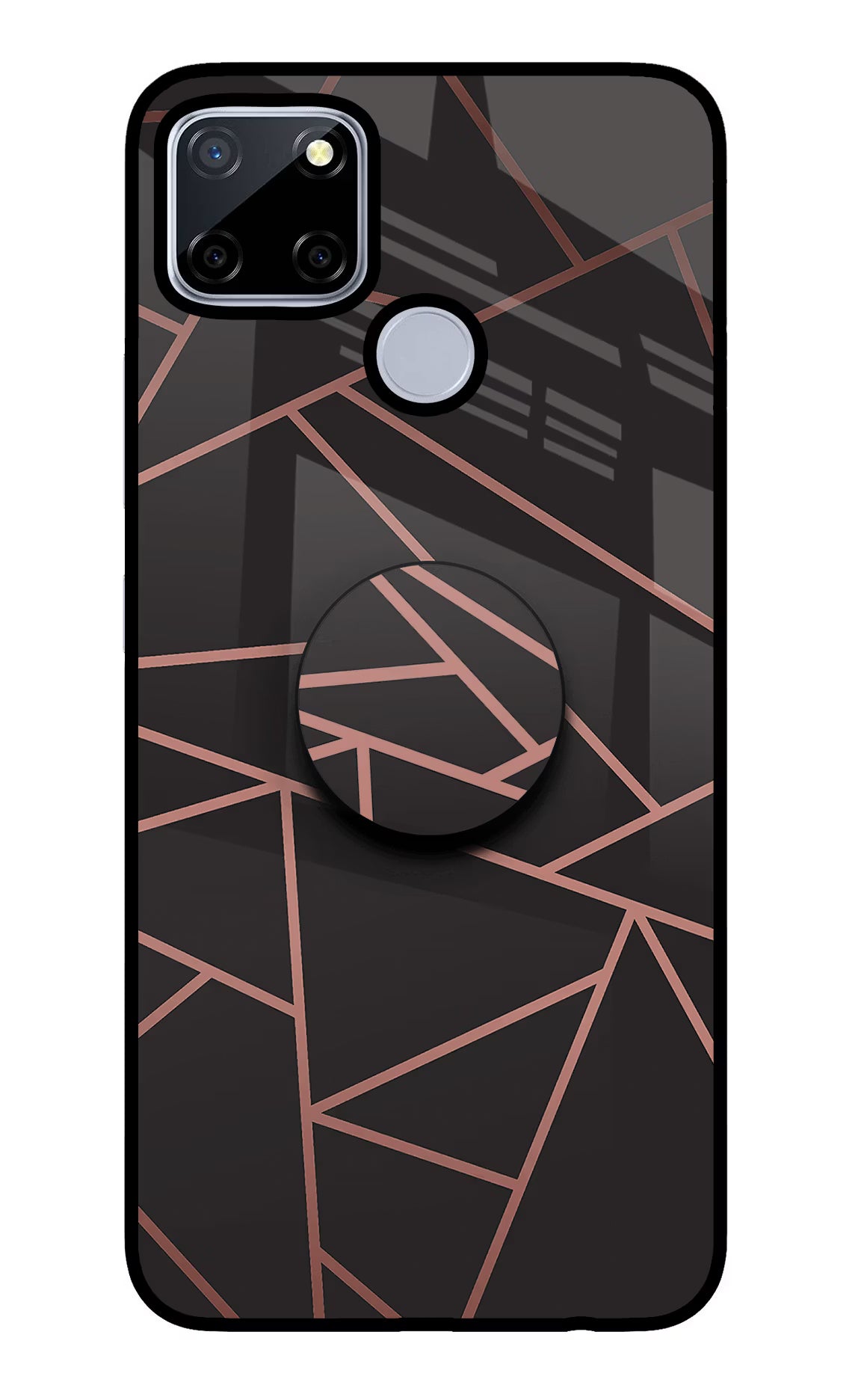 Geometric Pattern Realme C12/Narzo 20 Glass Case - Geometric Pattern Realme C12/Narzo 20 Glass Case Geometric Pattern Realme C12/Narzo 20 Glass Case