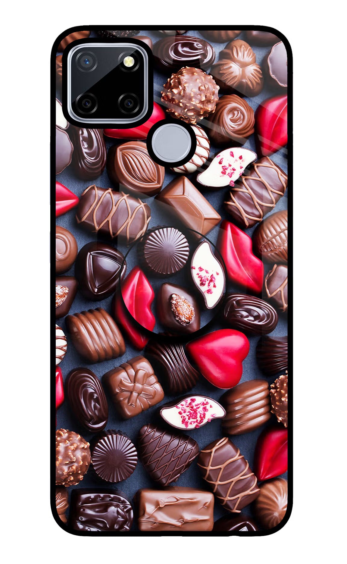 Chocolates Realme C12/Narzo 20 Glass Case - Chocolates Realme C12/Narzo 20 Glass Case Chocolates Realme C12/Narzo 20 Glass Case