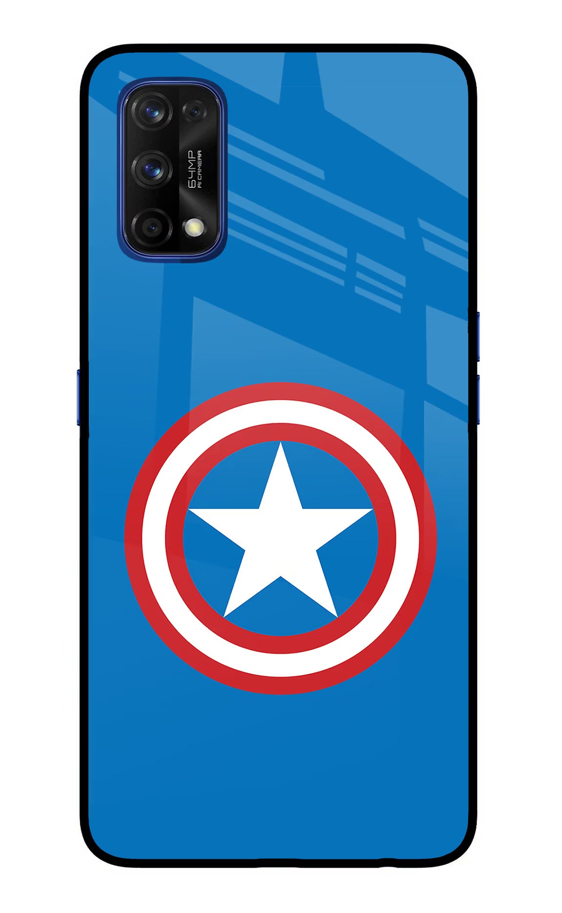 Captain America Logo Realme 7 Pro Glass Case - Captain America Logo Realme 7 Pro Glass Case Captain America Logo Realme 7 Pro Glass Case