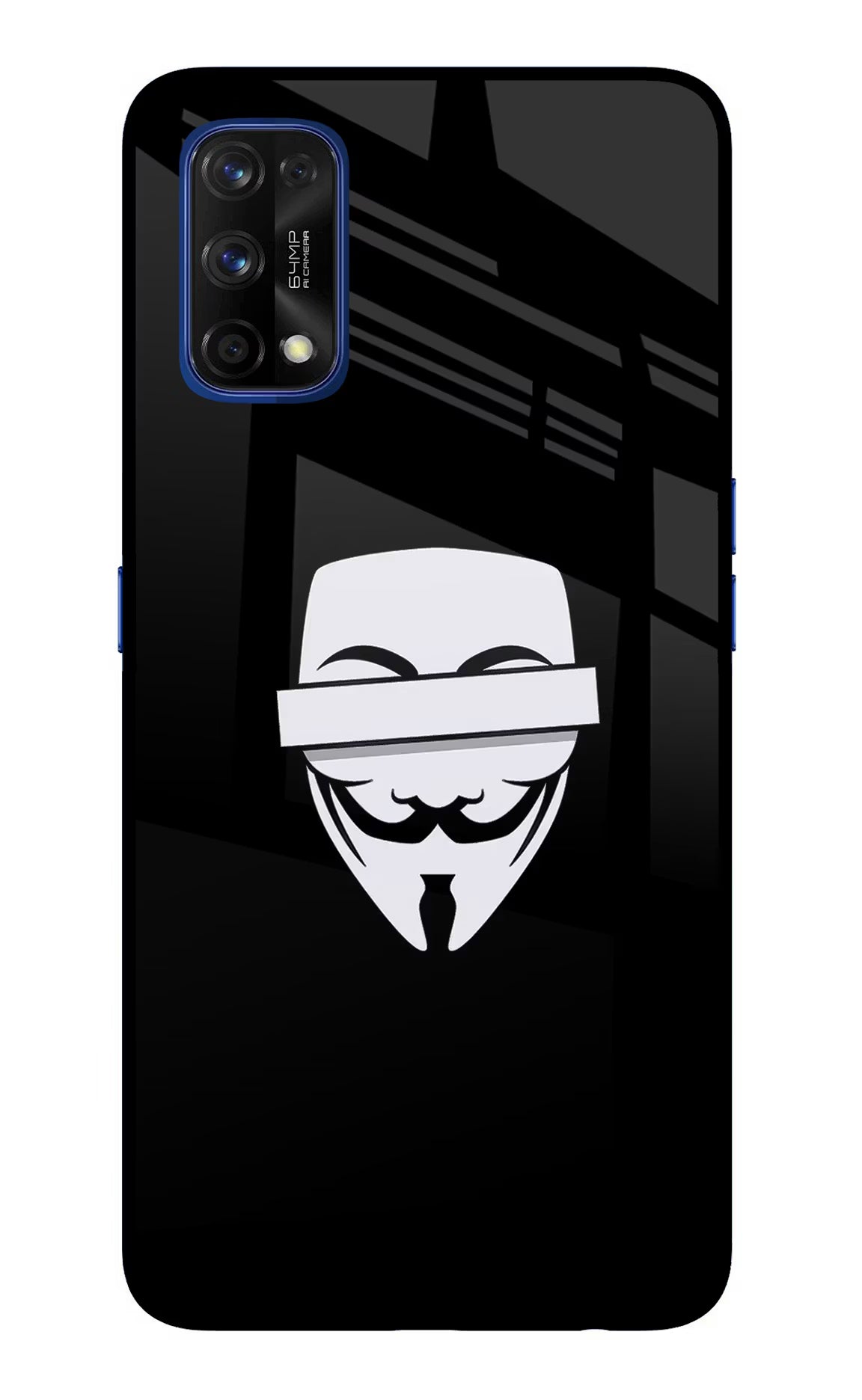 Anonymous Face Realme 7 Pro Glass Case - Anonymous Face Realme 7 Pro Glass Case Anonymous Face Realme 7 Pro Glass Case