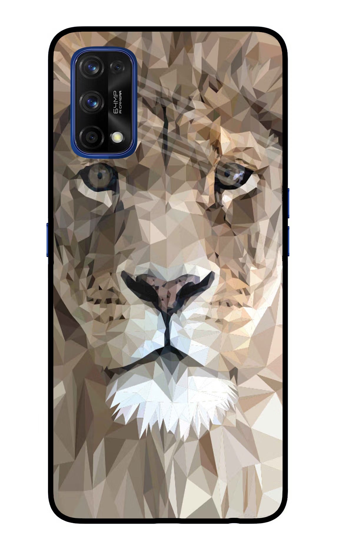 Lion Art Realme 7 Pro Back Cover - Lion Art Realme 7 Pro Glass Case Back Cover by Casekaro Lion Art Realme 7 Pro Glass Case Back Cover by Casekaro