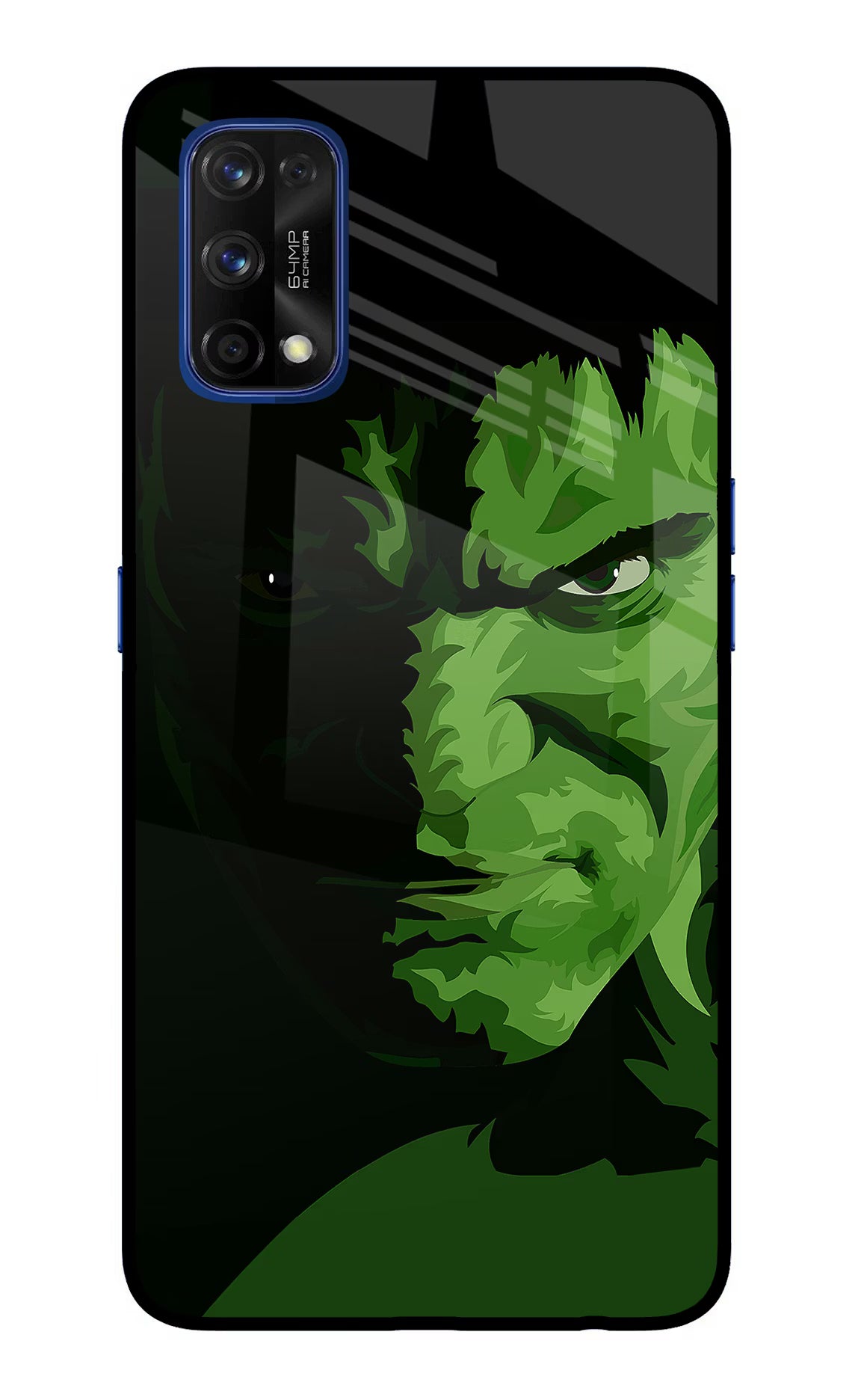 HULK Realme 7 Pro Back Cover - HULK Realme 7 Pro Glass Case Back Cover by Casekaro HULK Realme 7 Pro Glass Case Back Cover by Casekaro