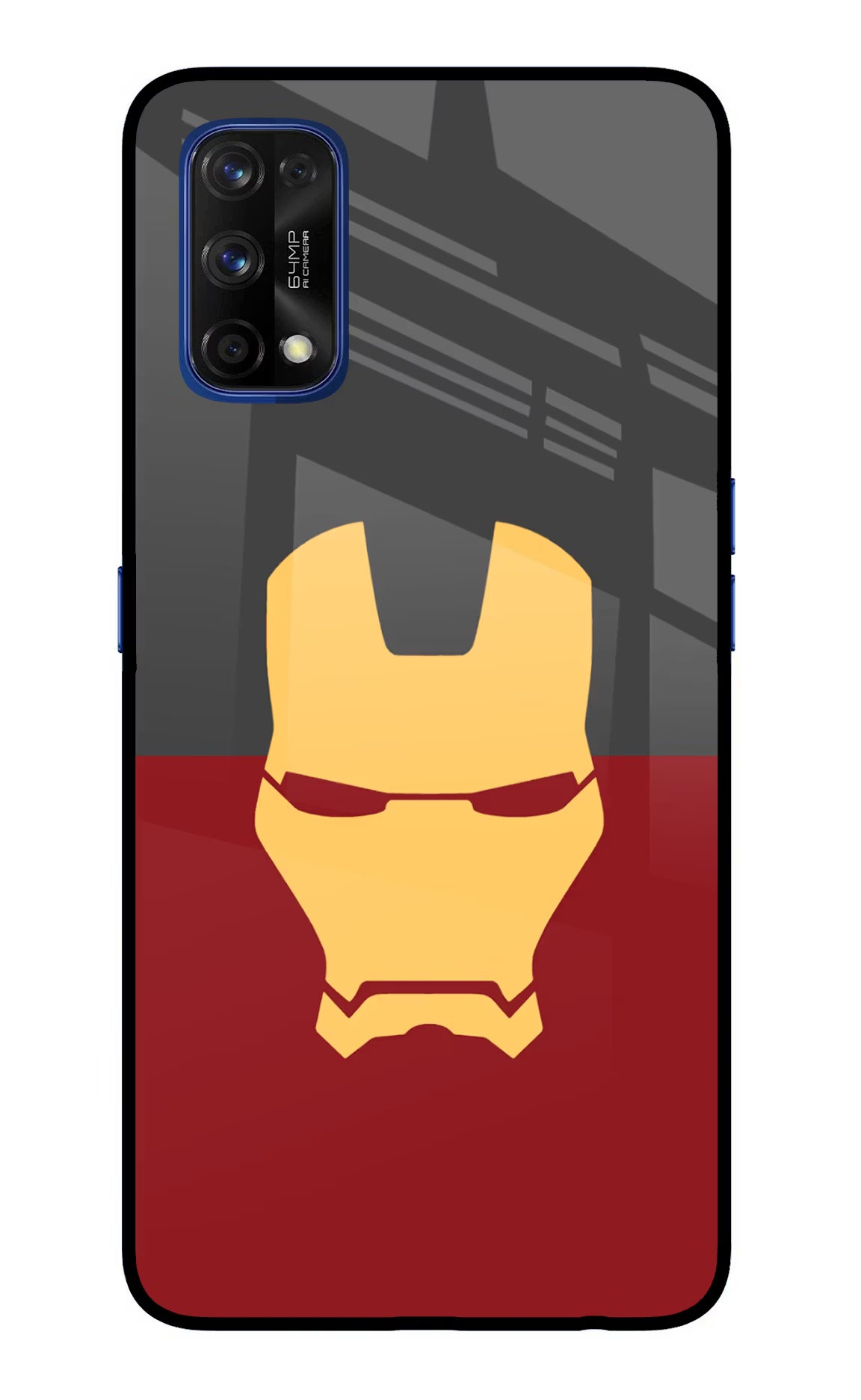 Ironman Realme 7 Pro Glass Case - Ironman Realme 7 Pro Glass Case Ironman Realme 7 Pro Glass Case