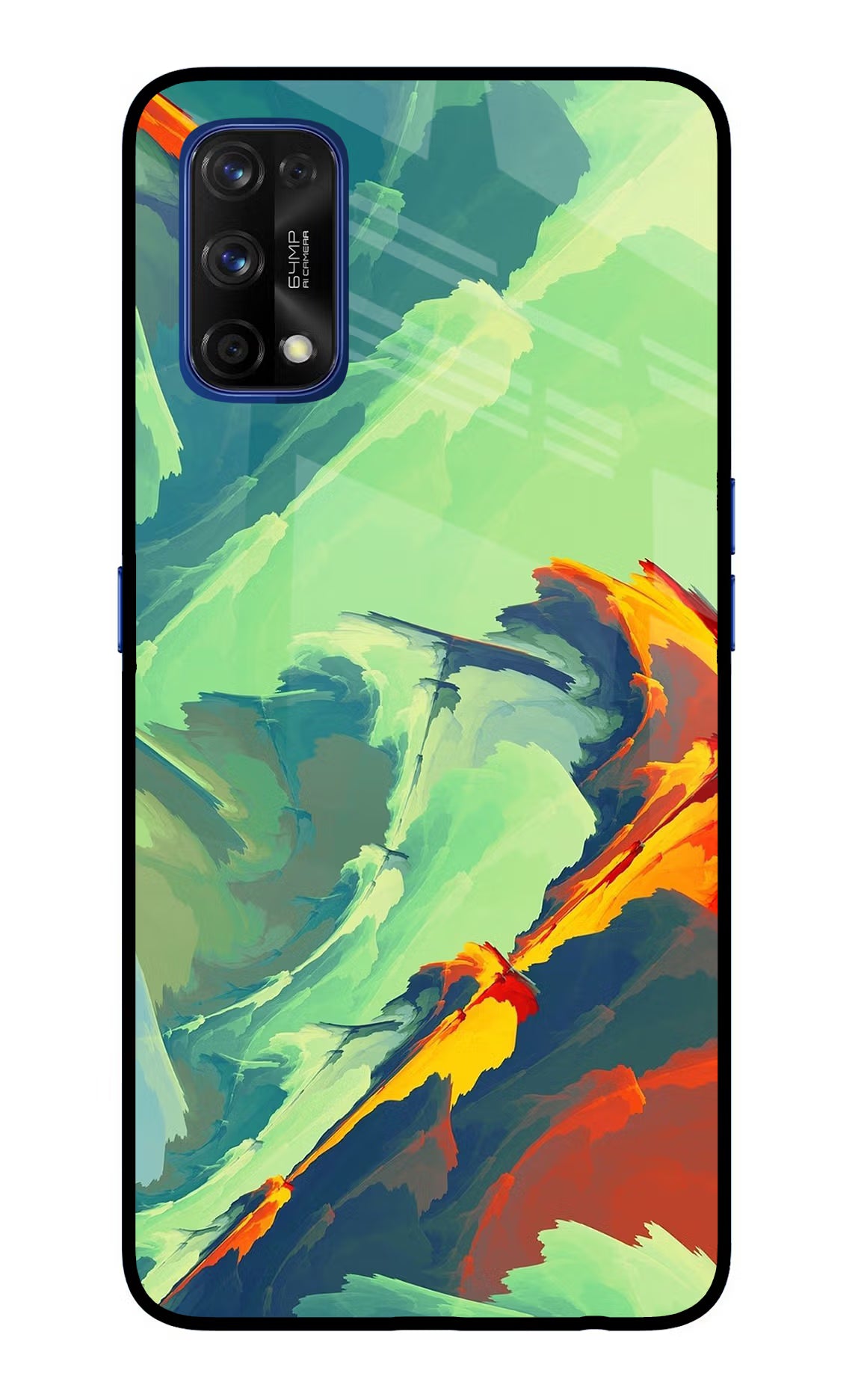 Paint Art Realme 7 Pro Back Cover - Paint Art Realme 7 Pro Glass Case Back Cover by Casekaro Paint Art Realme 7 Pro Glass Case Back Cover by Casekaro
