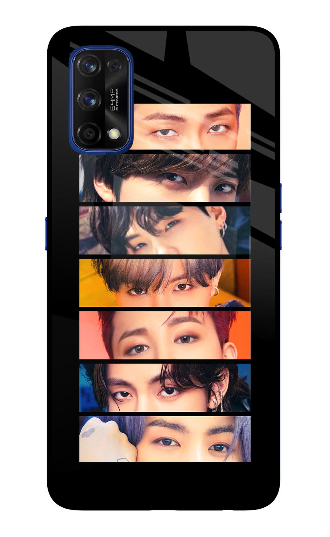 BTS Eyes Realme 7 Pro Glass Case - BTS Eyes Realme 7 Pro Glass Case BTS Eyes Realme 7 Pro Glass Case