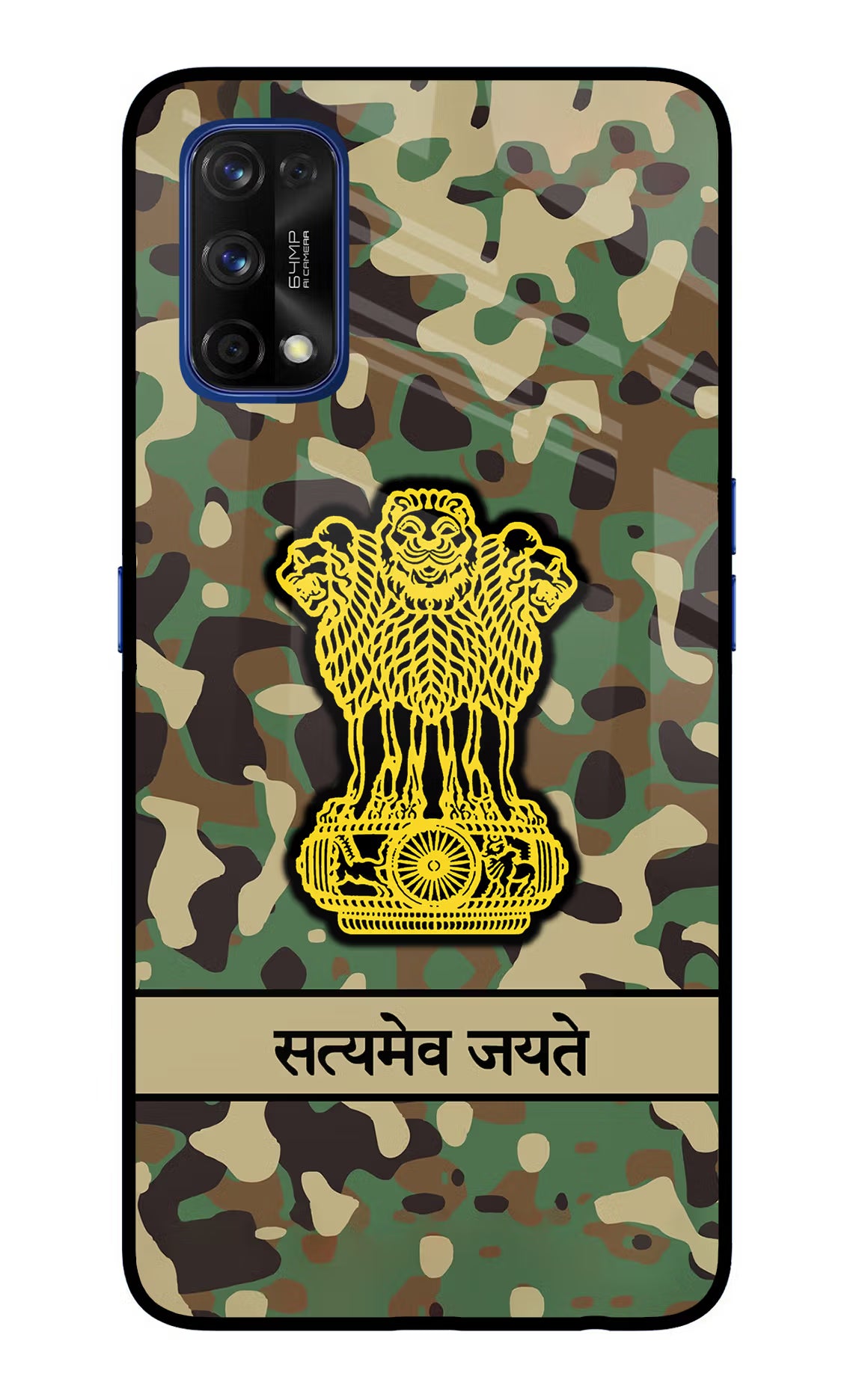 Satyamev Jayate Army Realme 7 Pro Glass Case - Satyamev Jayate Army Realme 7 Pro Glass Case Satyamev Jayate Army Realme 7 Pro Glass Case