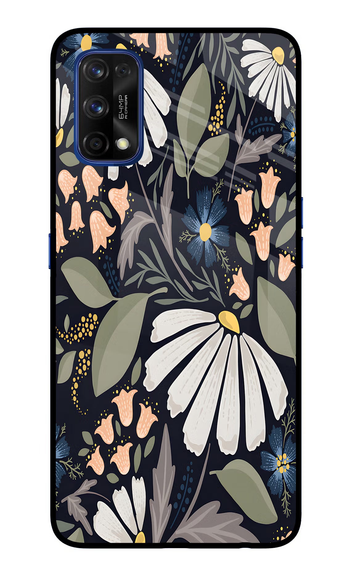 Flowers Art Realme 7 Pro Back Cover - Flowers Art Realme 7 Pro Glass Case Back Cover by Casekaro Flowers Art Realme 7 Pro Glass Case Back Cover by Casekaro