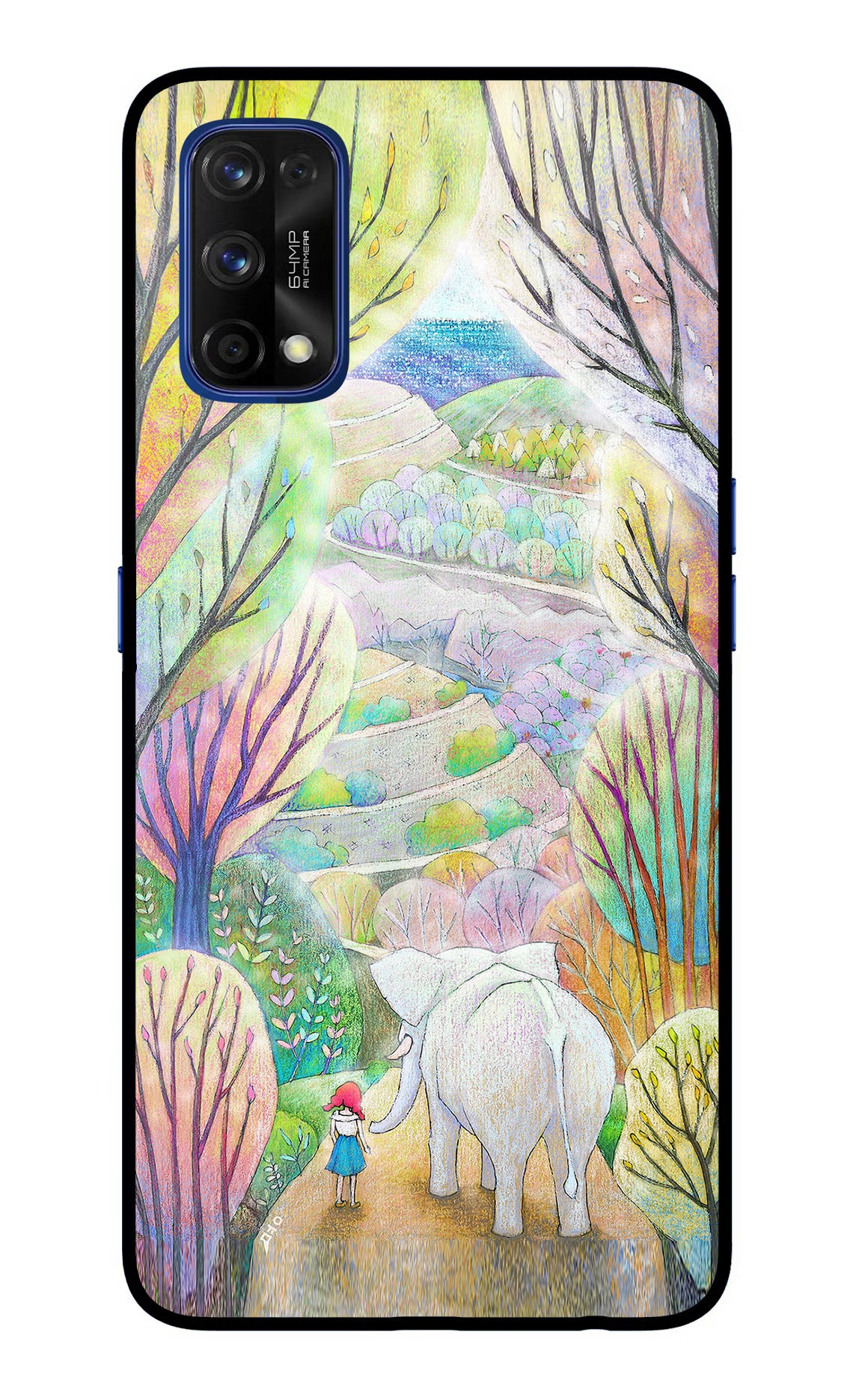 Nature Painting Realme 7 Pro Glass Case - Nature Painting Realme 7 Pro Glass Case Nature Painting Realme 7 Pro Glass Case
