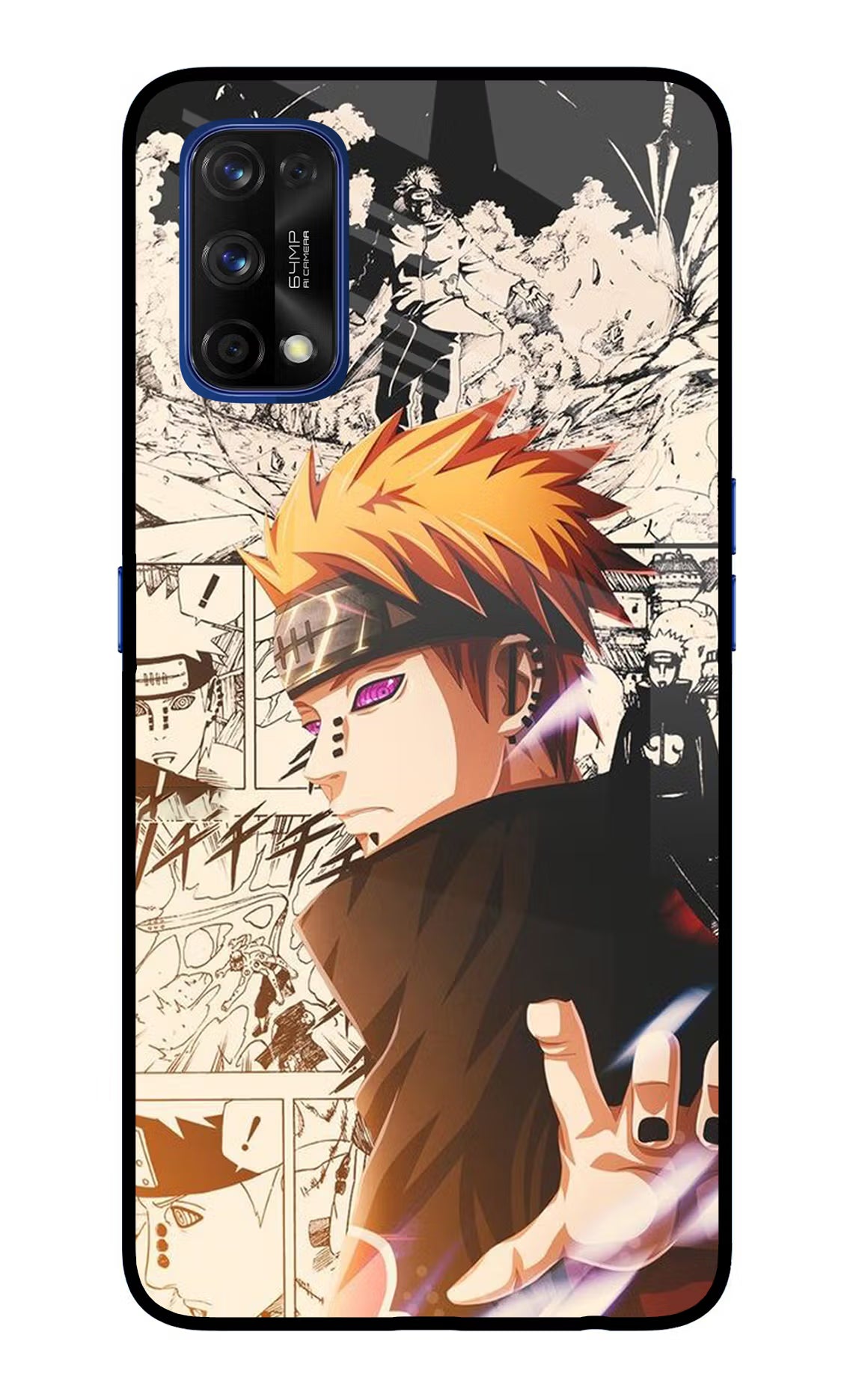 Pain Anime Realme 7 Pro Back Cover - Pain Anime Realme 7 Pro Glass Case Back Cover by Casekaro Pain Anime Realme 7 Pro Glass Case Back Cover by Casekaro