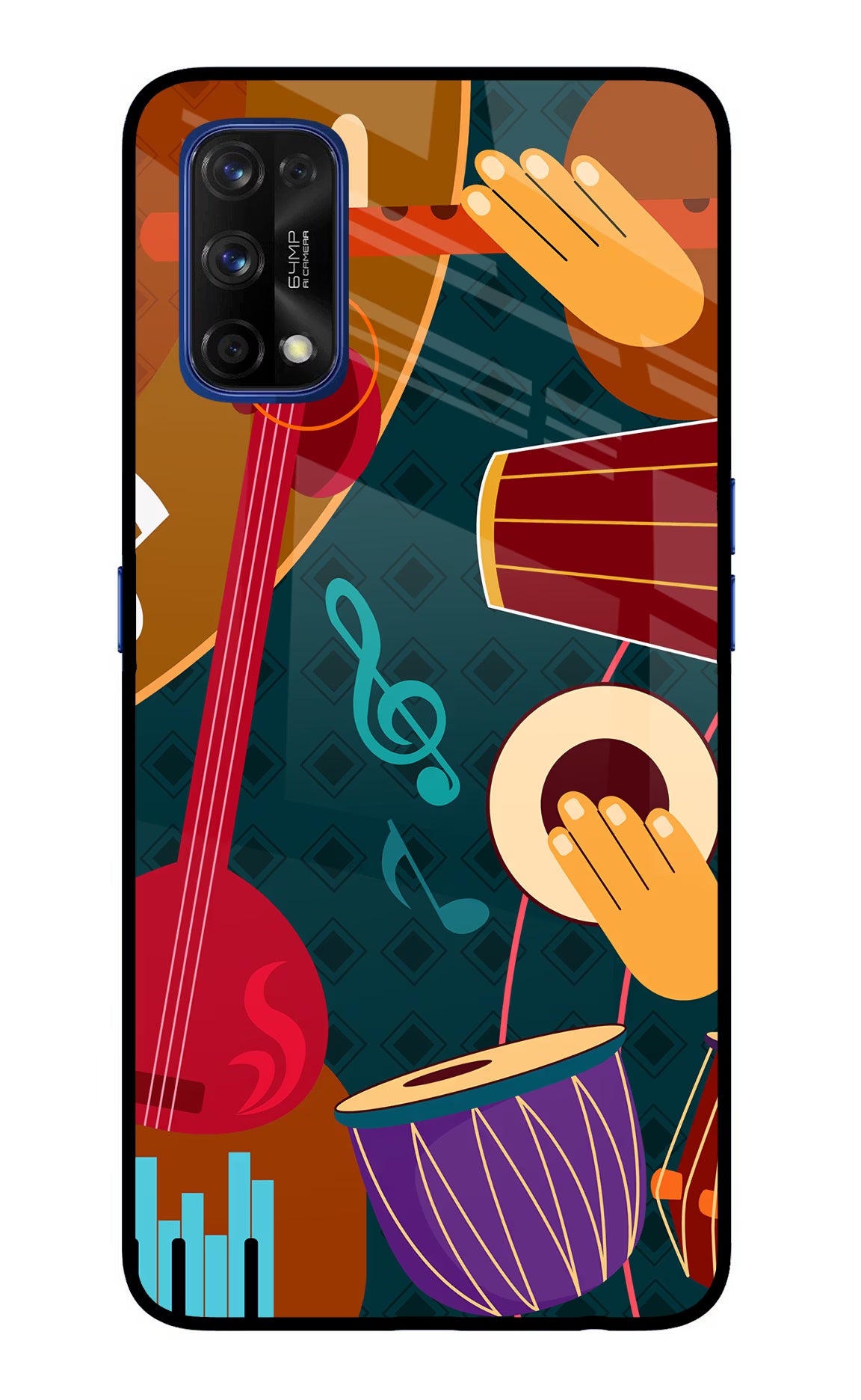 Music Instrument Realme 7 Pro Glass Case - Music Instrument Realme 7 Pro Glass Case Music Instrument Realme 7 Pro Glass Case