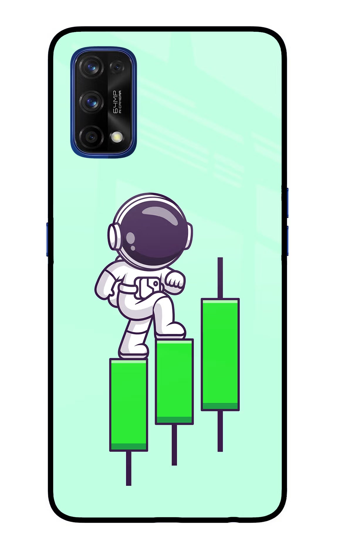 Astronaut Trader Realme 7 Pro Glass Case - Astronaut Trader Realme 7 Pro Glass Case Astronaut Trader Realme 7 Pro Glass Case