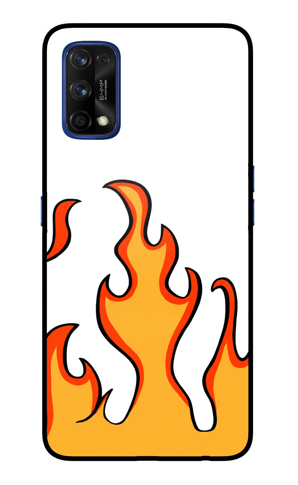 Fired Up – White Realme 7 Pro Glass Case - Fired Up – White Realme 7 Pro Glass Case Fired Up – White Realme 7 Pro Glass Case