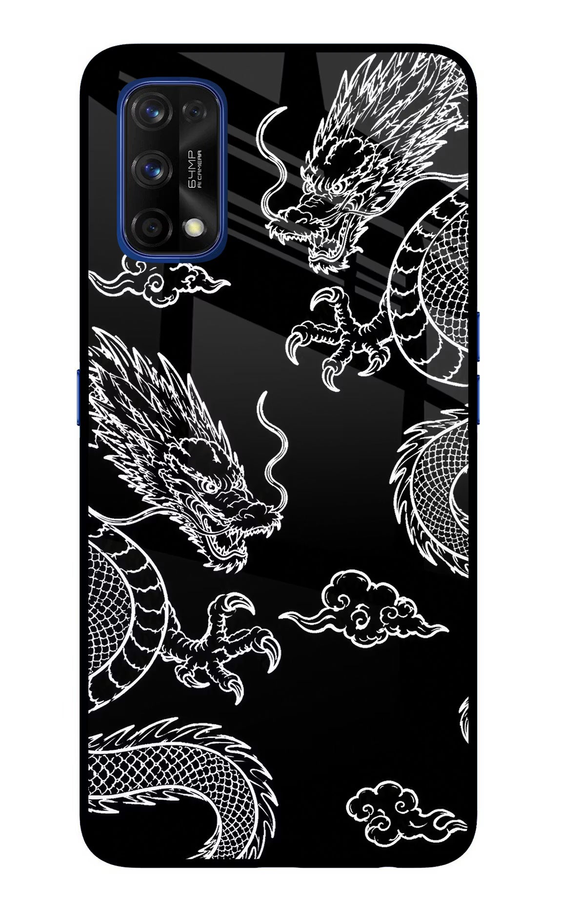 Twin Dragons Realme 7 Pro Glass Case - Twin Dragons Realme 7 Pro Glass Case Twin Dragons Realme 7 Pro Glass Case