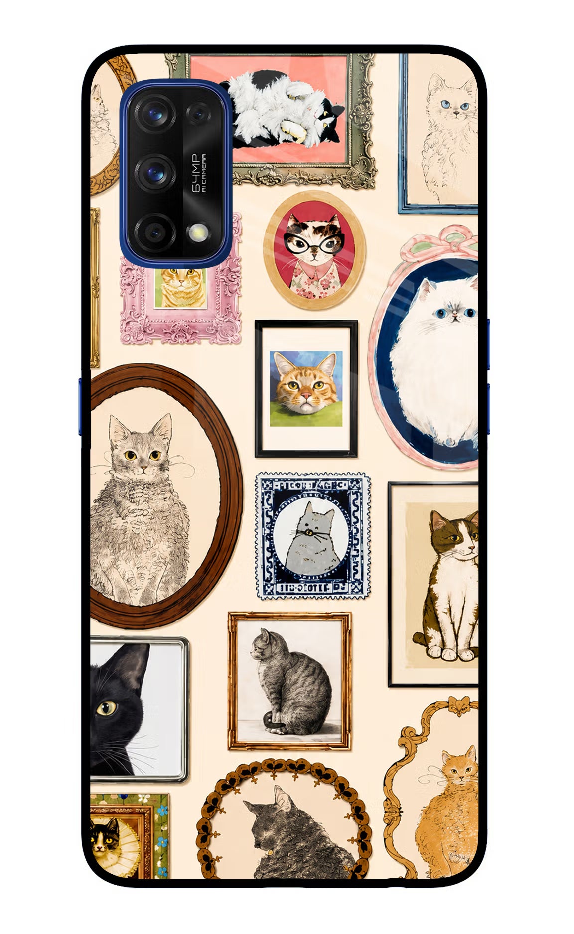 Mirror Cats Realme 7 Pro Glass Case - Mirror Cats Realme 7 Pro Glass Case Mirror Cats Realme 7 Pro Glass Case