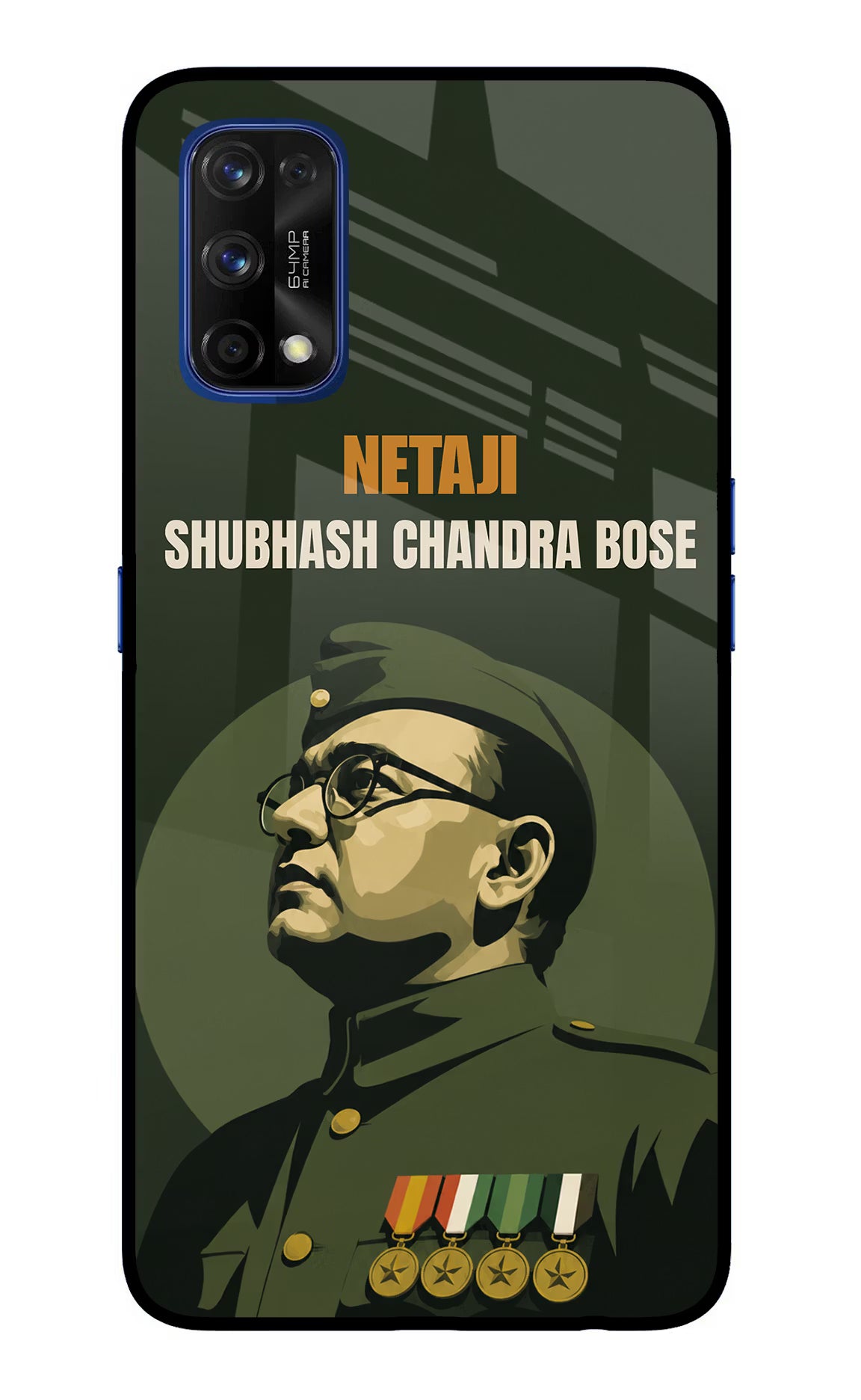 Netaji Legacy Realme 7 Pro Glass Case - Netaji Legacy Realme 7 Pro Glass Case Netaji Legacy Realme 7 Pro Glass Case