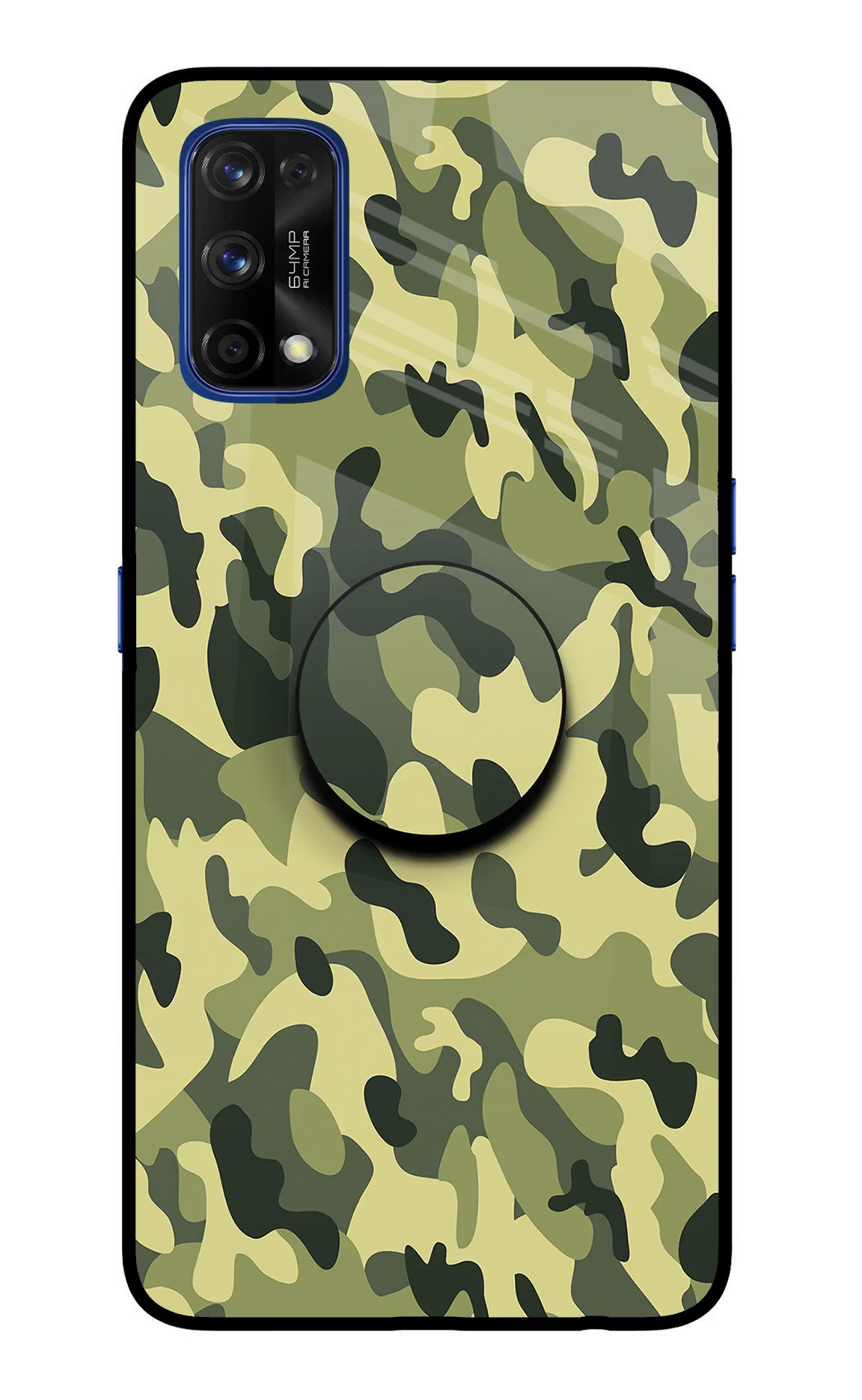 Camouflage Realme 7 Pro Glass Case - Camouflage Realme 7 Pro Glass Case Camouflage Realme 7 Pro Glass Case