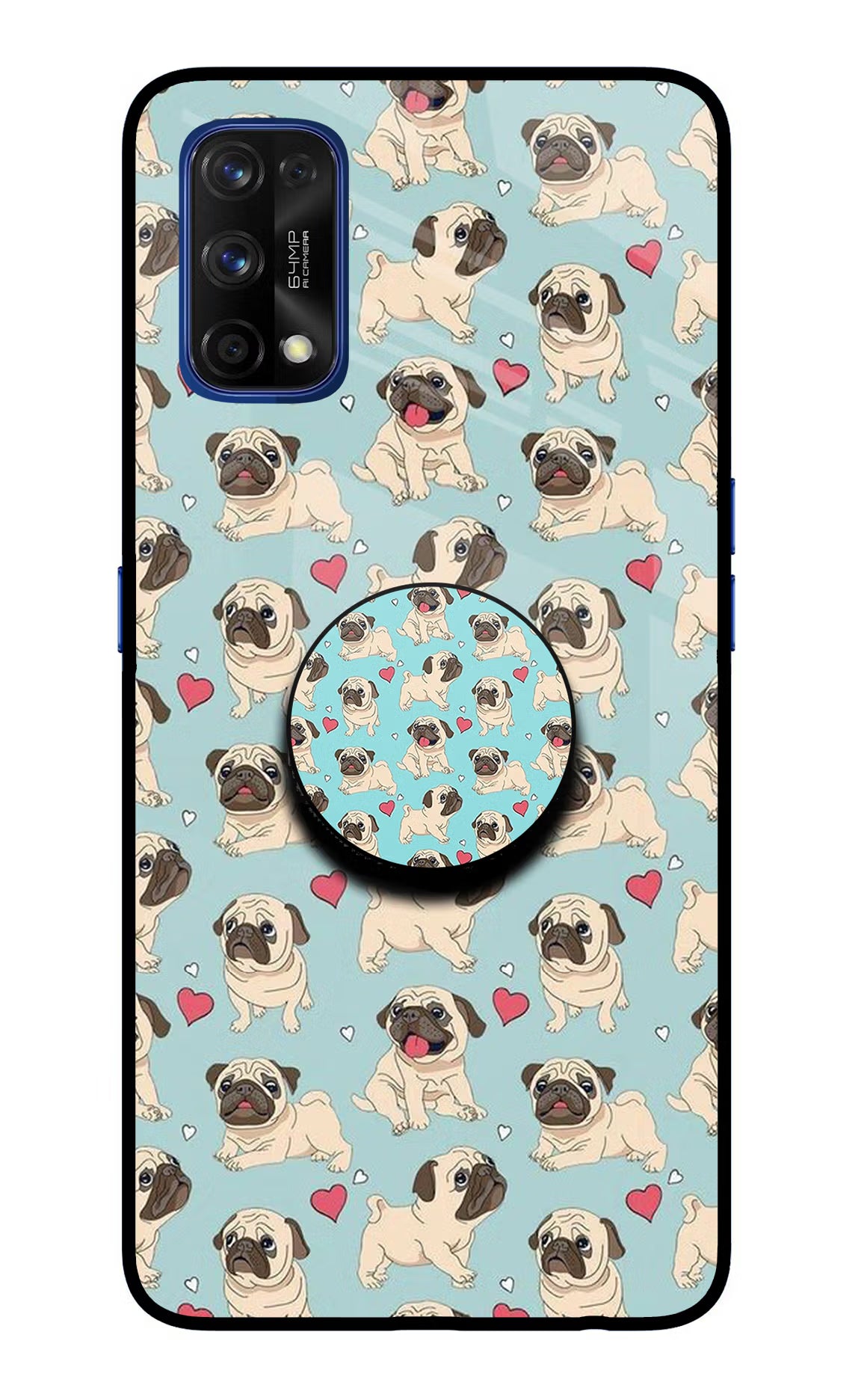 Pug Dog Realme 7 Pro Glass Case - Pug Dog Realme 7 Pro Glass Case Pug Dog Realme 7 Pro Glass Case