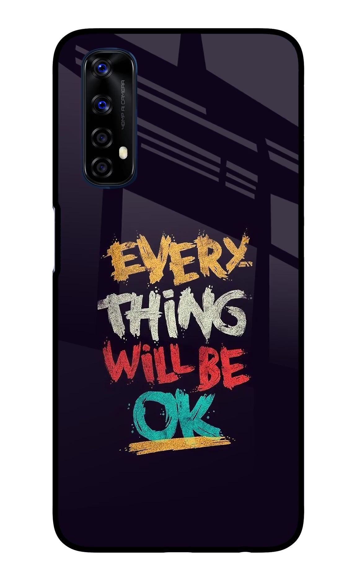 Everything Will Be Ok Realme 7/Narzo 20 Pro Glass Case - Everything Will Be Ok Realme 7/Narzo 20 Pro Glass Case Everything Will Be Ok Realme 7/Narzo 20 Pro Glass Case
