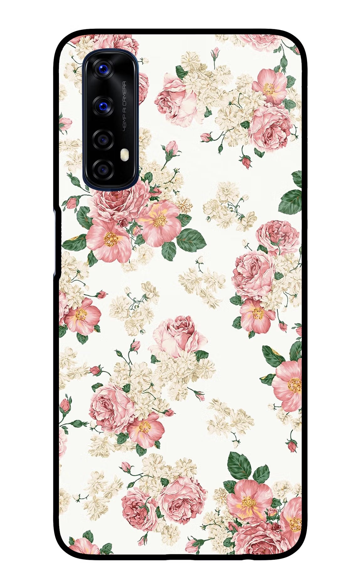 Flowers Realme 7/Narzo 20 Pro Glass Case - Flowers Realme 7/Narzo 20 Pro Glass Case Flowers Realme 7/Narzo 20 Pro Glass Case