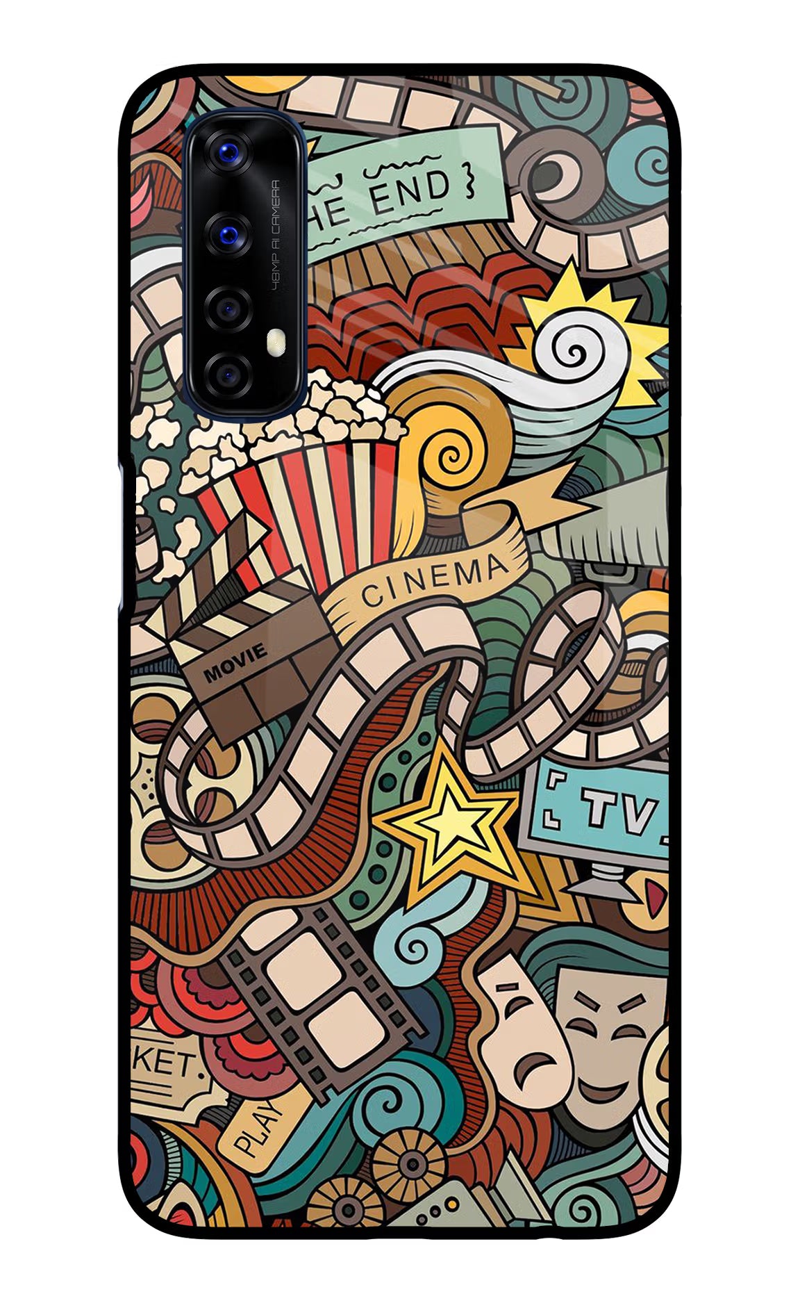Cinema Abstract Realme 7/Narzo 20 Pro Glass Case - Cinema Abstract Realme 7/Narzo 20 Pro Glass Case Cinema Abstract Realme 7/Narzo 20 Pro Glass Case
