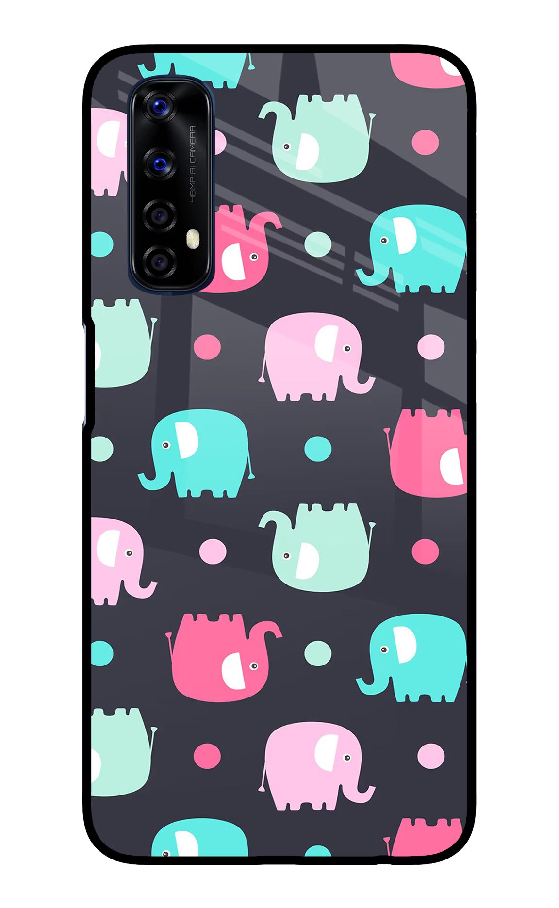 Elephants Realme 7/Narzo 20 Pro Glass Case - Elephants Realme 7/Narzo 20 Pro Glass Case Elephants Realme 7/Narzo 20 Pro Glass Case