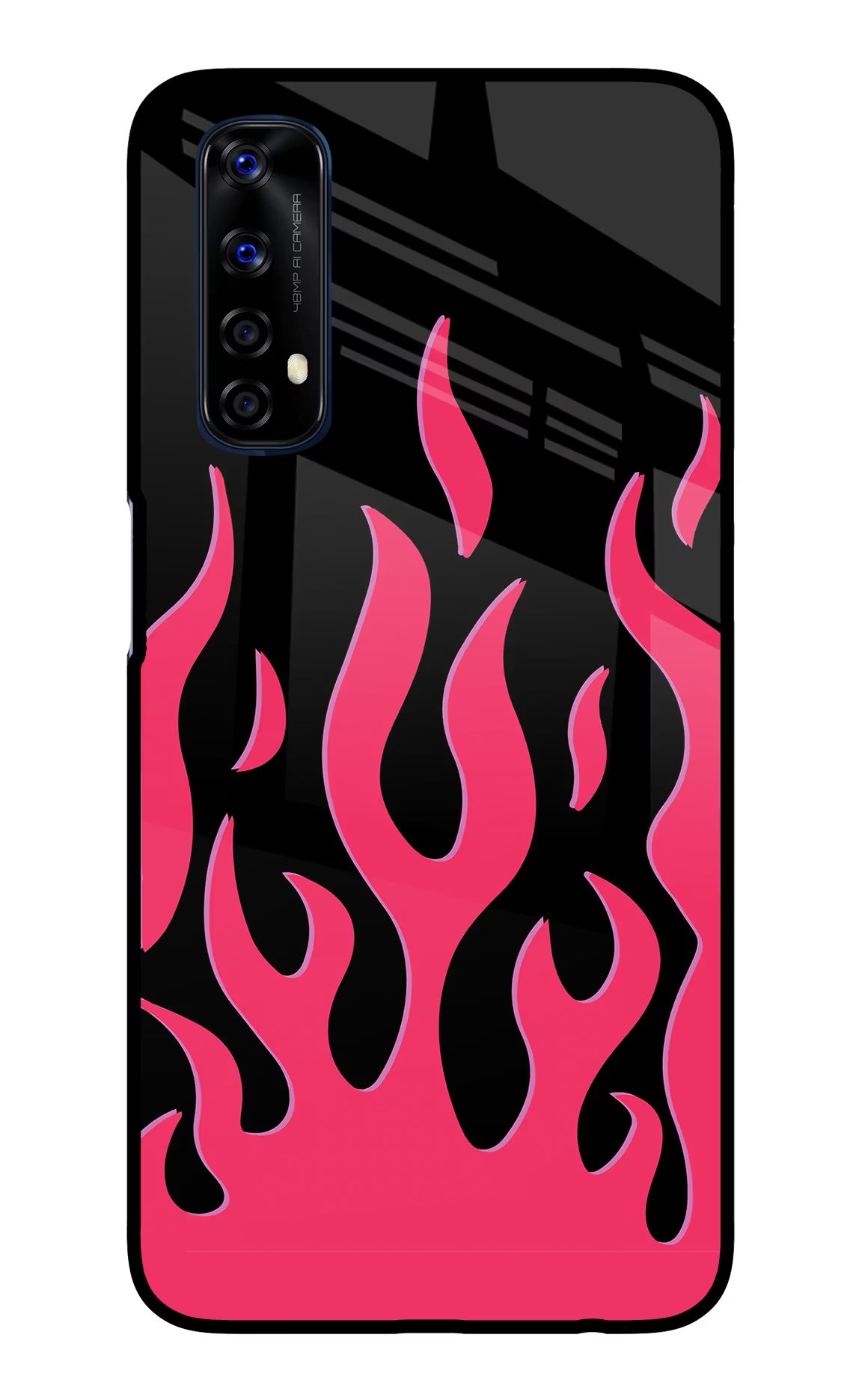 Fire Flames Realme 7/Narzo 20 Pro Glass Case - Fire Flames Realme 7/Narzo 20 Pro Glass Case Fire Flames Realme 7/Narzo 20 Pro Glass Case
