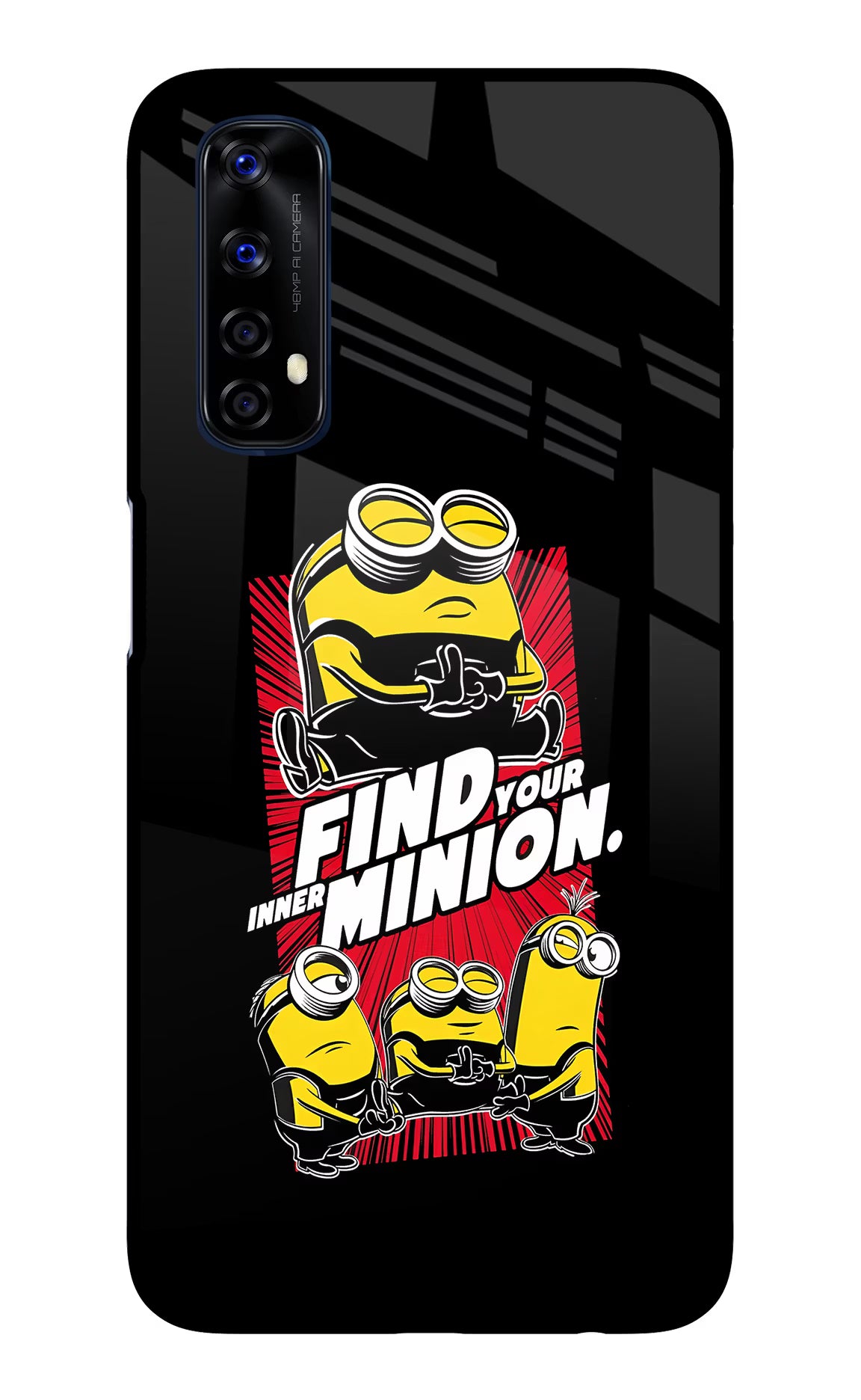 Find your inner Minion Realme 7/Narzo 20 Pro Glass Case - Find your inner Minion Realme 7/Narzo 20 Pro Glass Case Find your inner Minion Realme 7/Narzo 20 Pro Glass Case