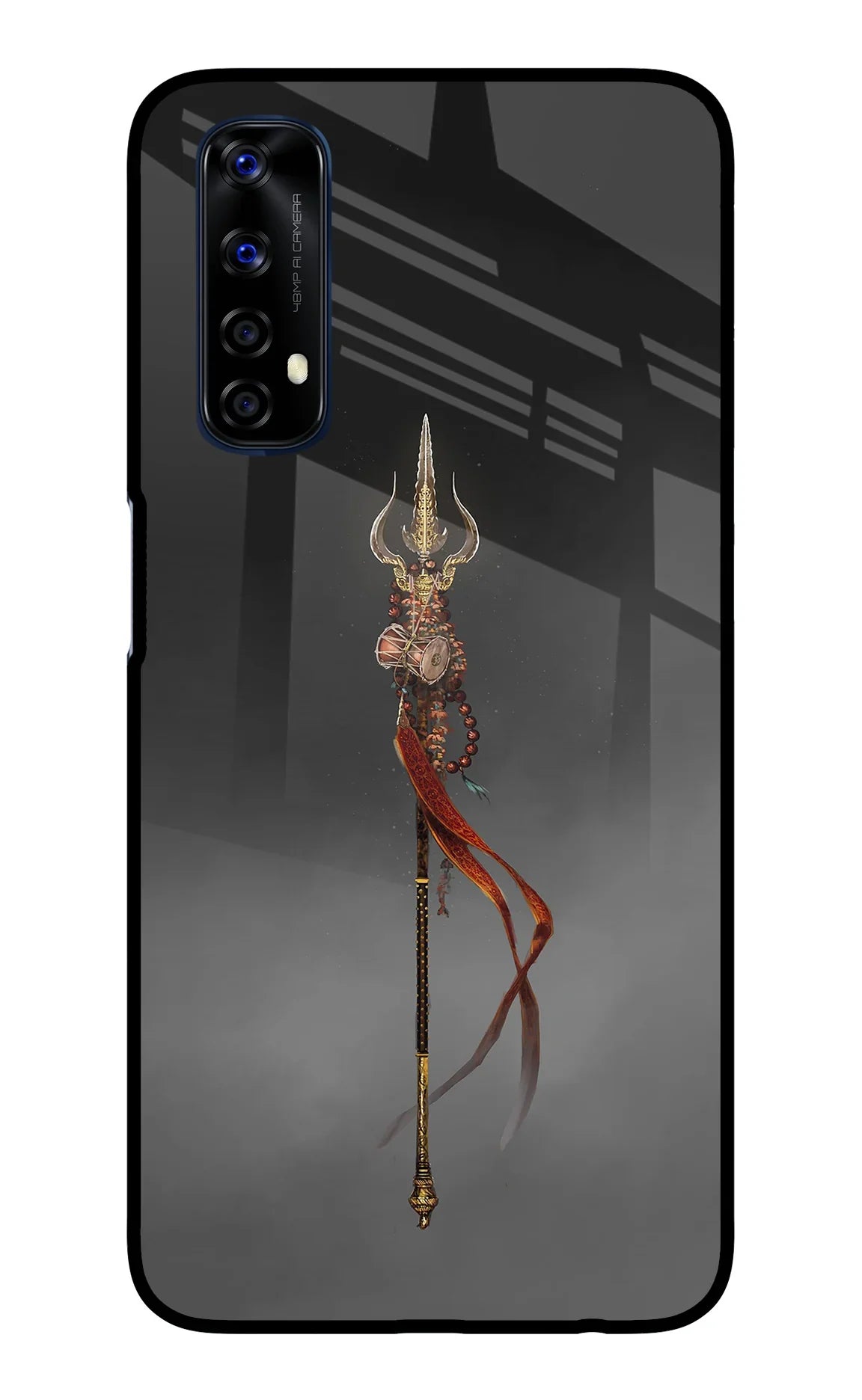 Shiv Trishul Realme 7/Narzo 20 Pro Glass Case - Shiv Trishul Realme 7/Narzo 20 Pro Glass Case Shiv Trishul Realme 7/Narzo 20 Pro Glass Case