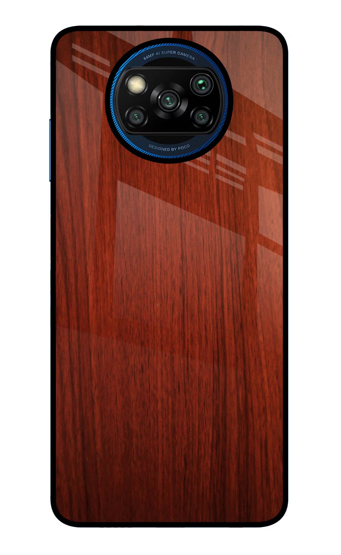 Wooden Plain Pattern Poco X3/X3 Pro Glass Case - Wooden Plain Pattern Poco X3/X3 Pro Glass Case Wooden Plain Pattern Poco X3/X3 Pro Glass Case