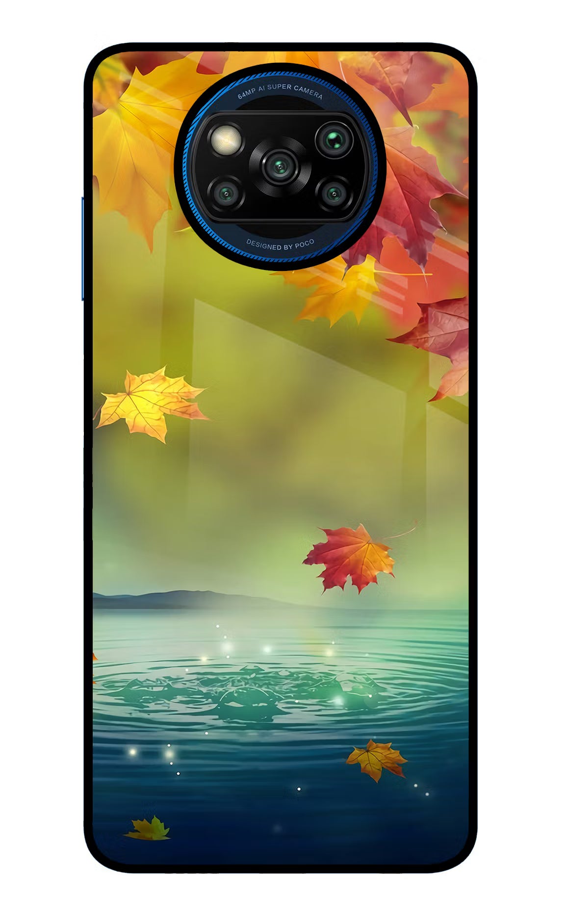 Flowers Poco X3/X3 Pro Glass Case - Flowers Poco X3/X3 Pro Glass Case Flowers Poco X3/X3 Pro Glass Case