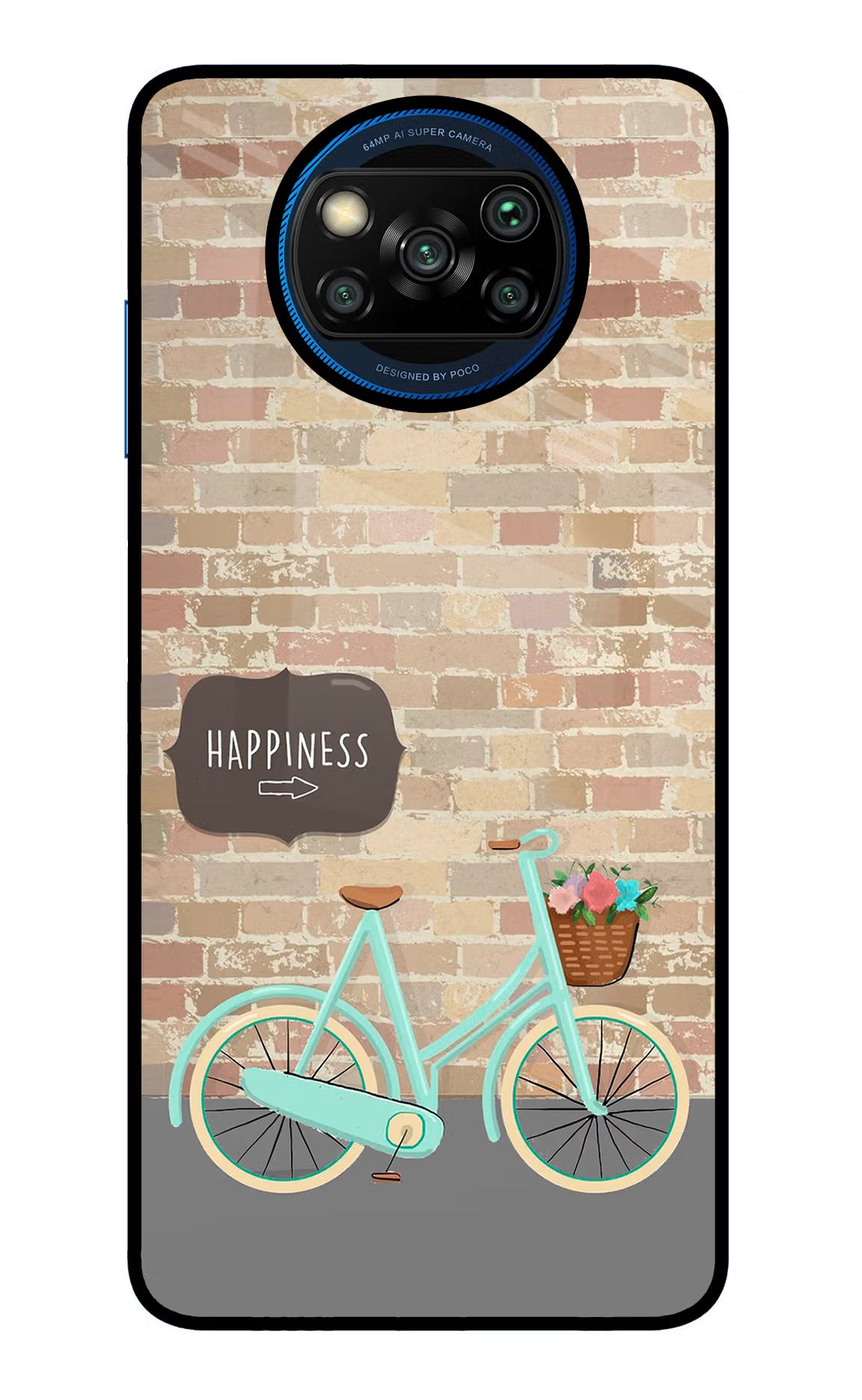 Happiness Artwork Poco X3/X3 Pro Back Cover - Happiness Artwork Poco X3/X3 Pro Glass Case Back Cover by Casekaro Happiness Artwork Poco X3/X3 Pro Glass Case Back Cover by Casekaro