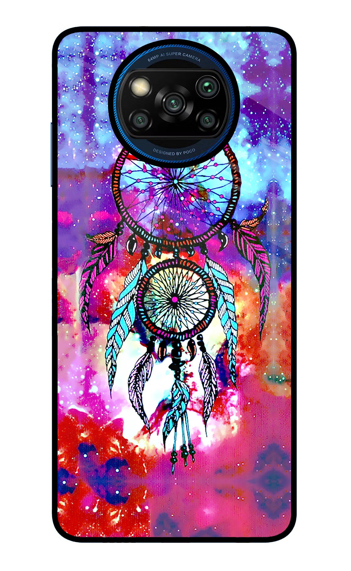 Dream Catcher Abstract Poco X3/X3 Pro Back Cover - Dream Catcher Abstract Poco X3/X3 Pro Glass Case Back Cover by Casekaro Dream Catcher Abstract Poco X3/X3 Pro Glass Case Back Cover by Casekaro