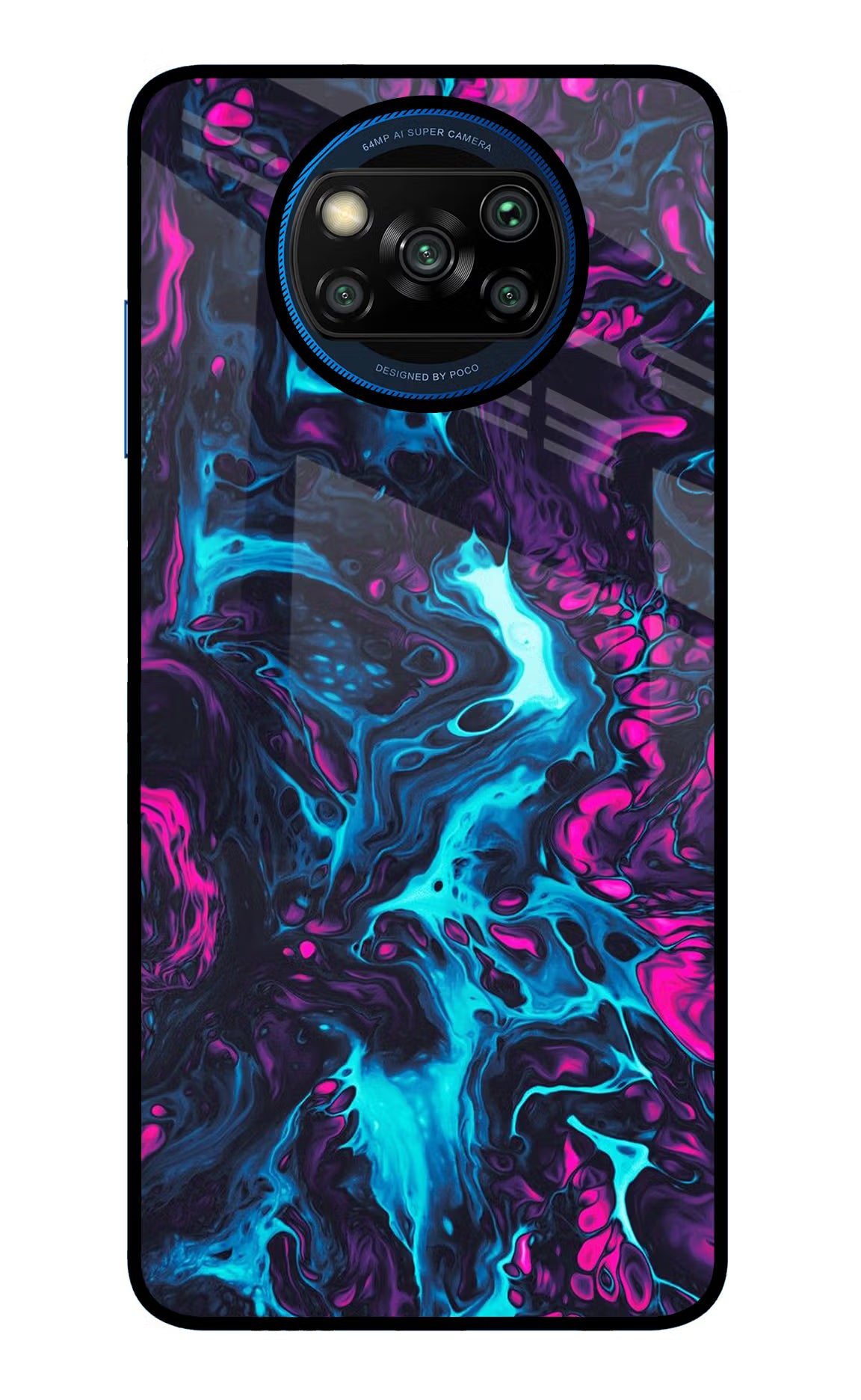 Abstract Poco X3/X3 Pro Back Cover - Abstract Poco X3/X3 Pro Glass Case Back Cover by Casekaro Abstract Poco X3/X3 Pro Glass Case Back Cover by Casekaro