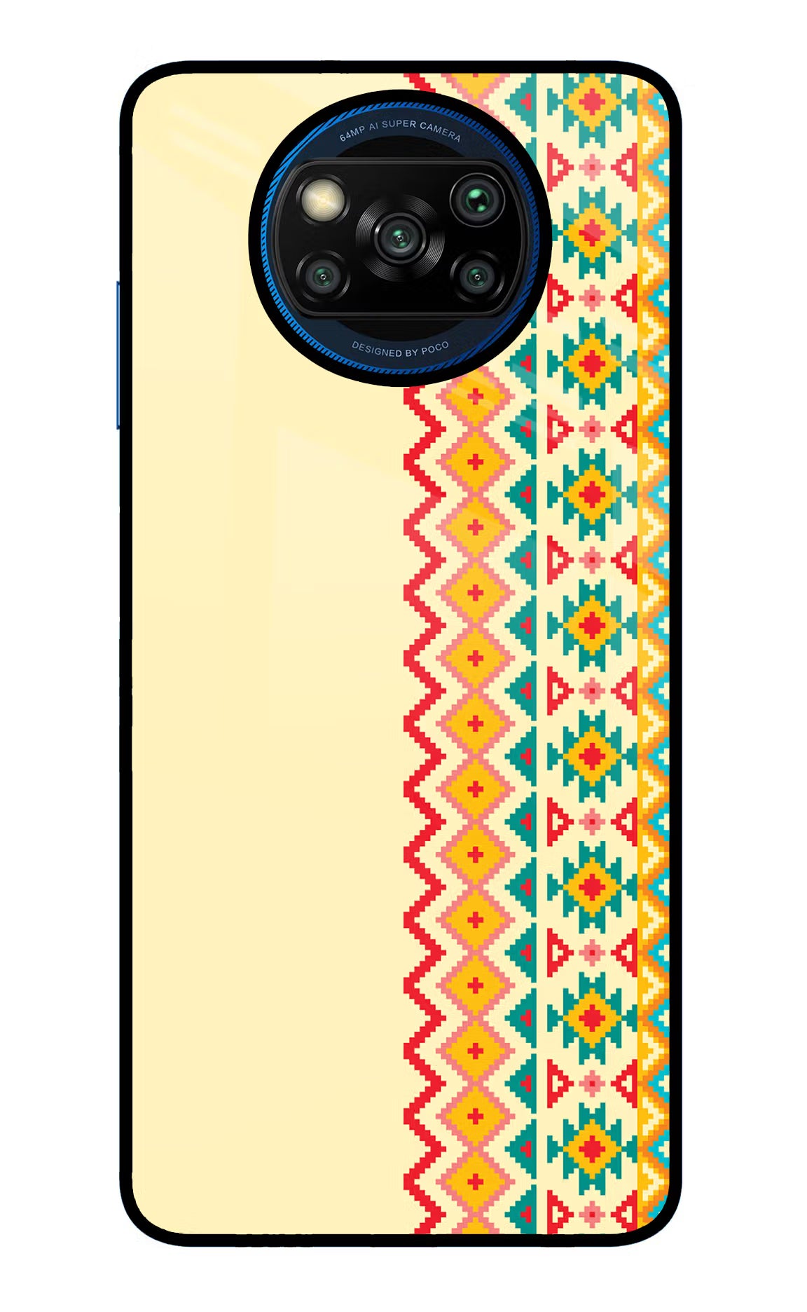 Ethnic Seamless Poco X3/X3 Pro Glass Case - Ethnic Seamless Poco X3/X3 Pro Glass Case Ethnic Seamless Poco X3/X3 Pro Glass Case