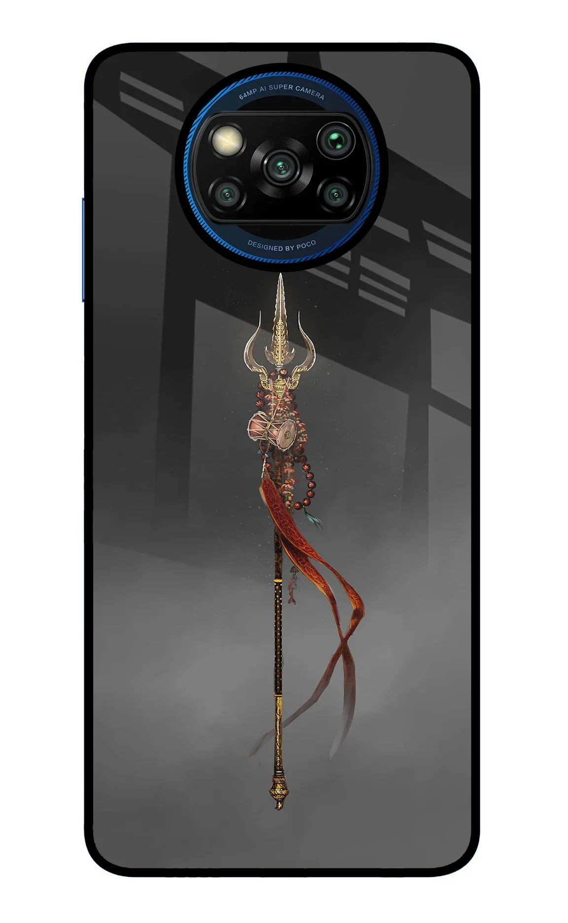 Shiv Trishul Poco X3/X3 Pro Glass Case - Shiv Trishul Poco X3/X3 Pro Glass Case Shiv Trishul Poco X3/X3 Pro Glass Case