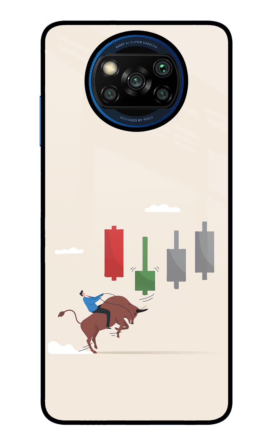 Bull Trading Momentum Poco X3/X3 Pro Glass Case - Bull Trading Momentum Poco X3/X3 Pro Glass Case Bull Trading Momentum Poco X3/X3 Pro Glass Case