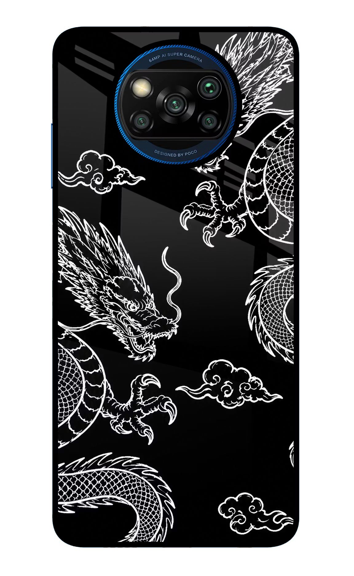 Twin Dragons Poco X3/X3 Pro Glass Case - Twin Dragons Poco X3/X3 Pro Glass Case Twin Dragons Poco X3/X3 Pro Glass Case