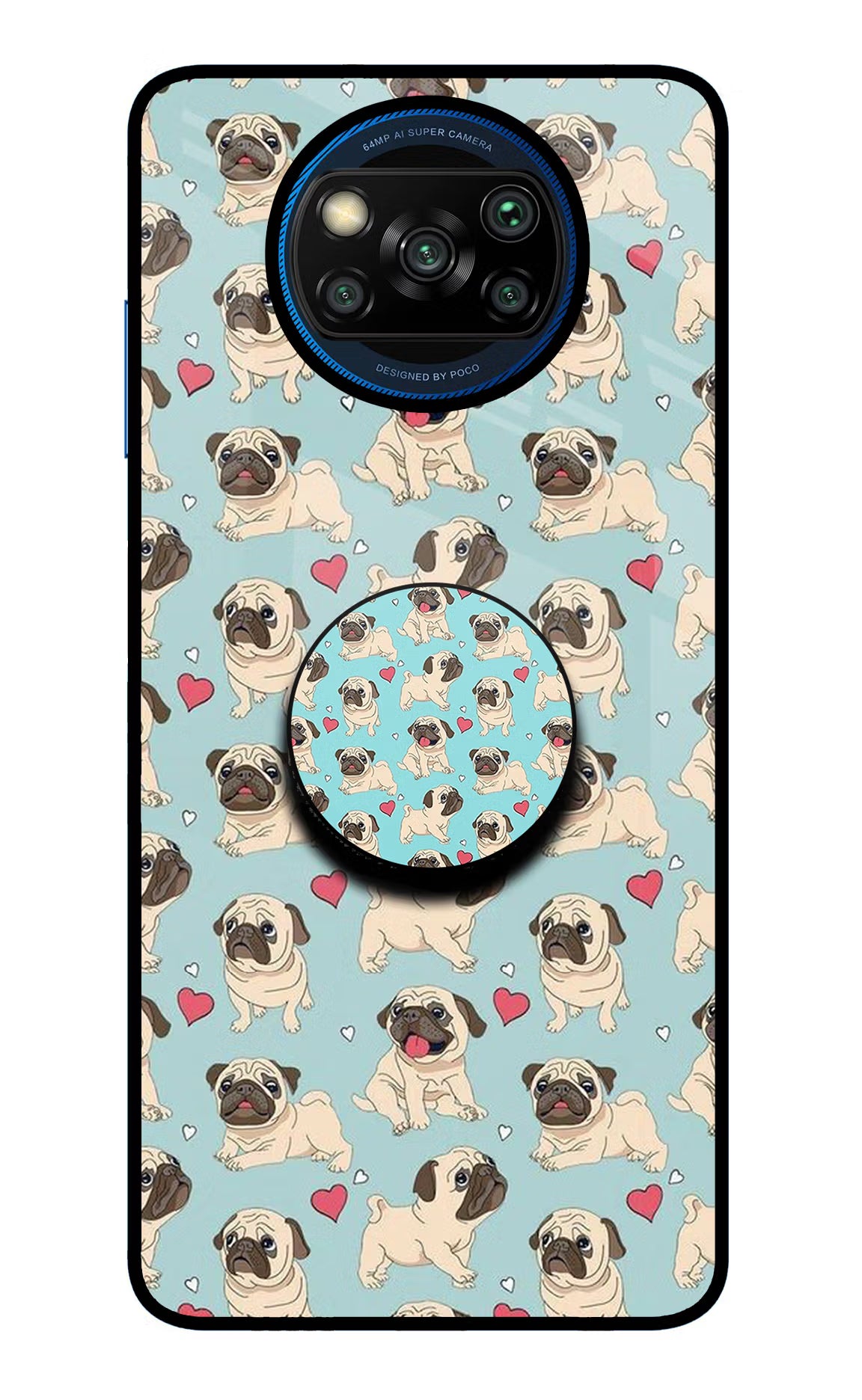 Pug Dog Poco X3/X3 Pro Glass Case - Pug Dog Poco X3/X3 Pro Glass Case Pug Dog Poco X3/X3 Pro Glass Case