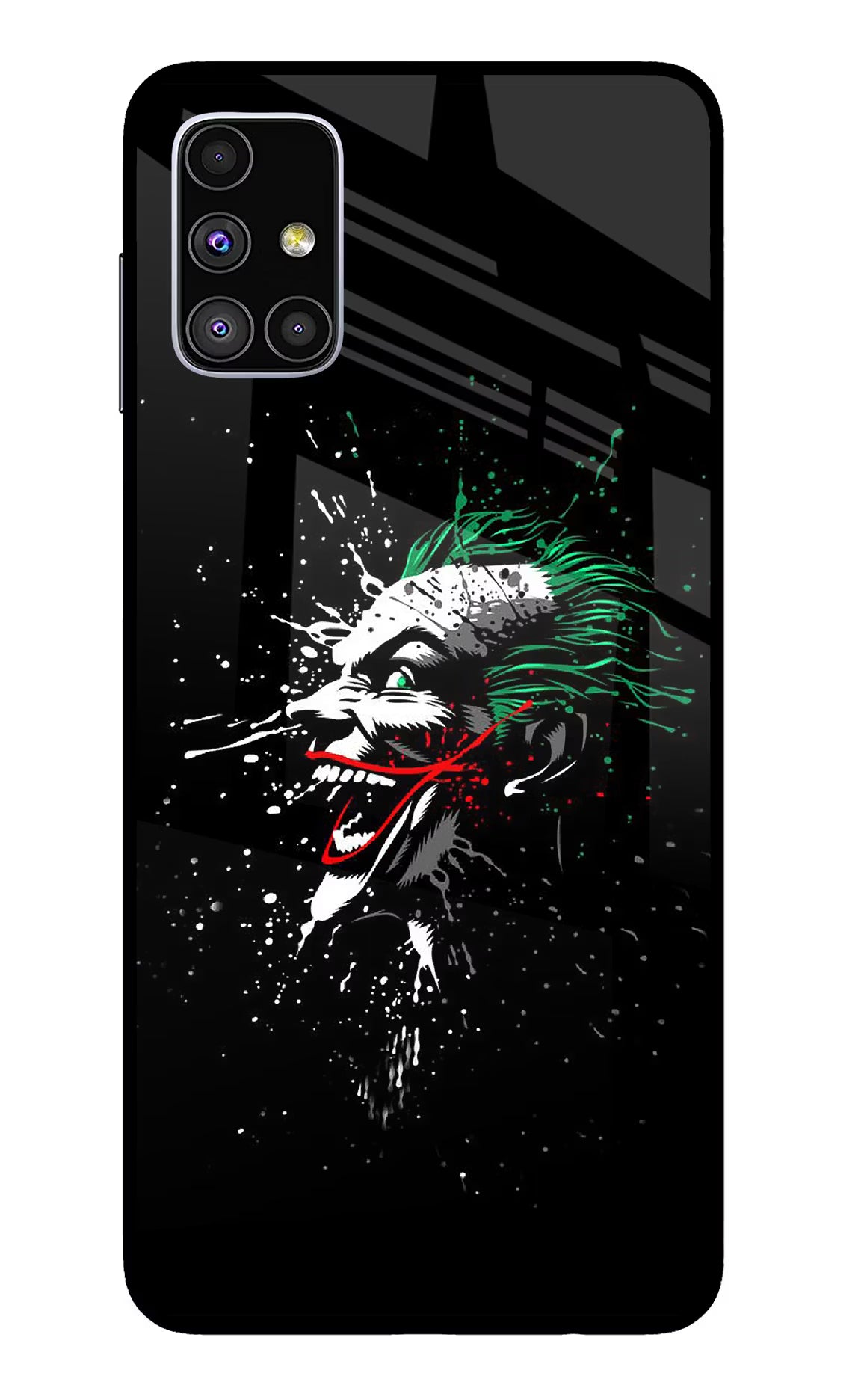 Joker Samsung M51 Back Cover - Joker Samsung M51 Glass Case Back Cover by Casekaro Joker Samsung M51 Glass Case Back Cover by Casekaro